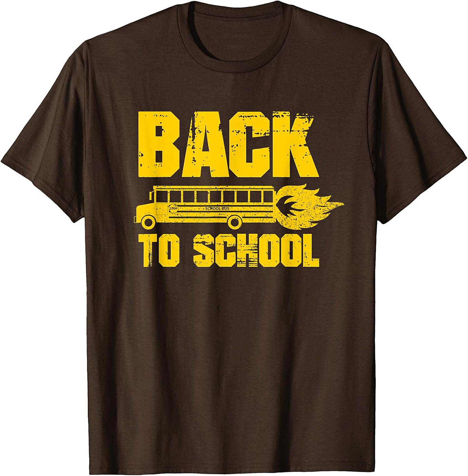 Back to School Bus on Fire Funny Graphic Tee | Unisex Shirt