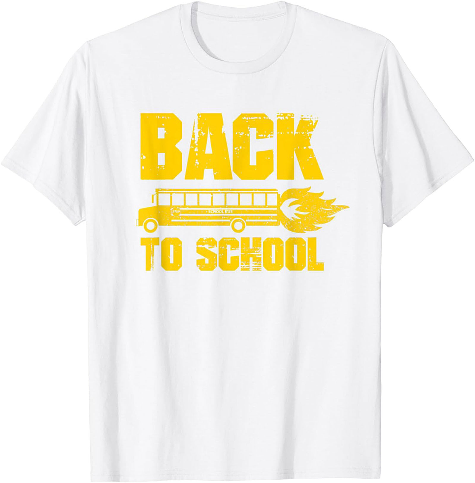 Back to School Bus on Fire Funny Graphic Tee | Unisex Shirt