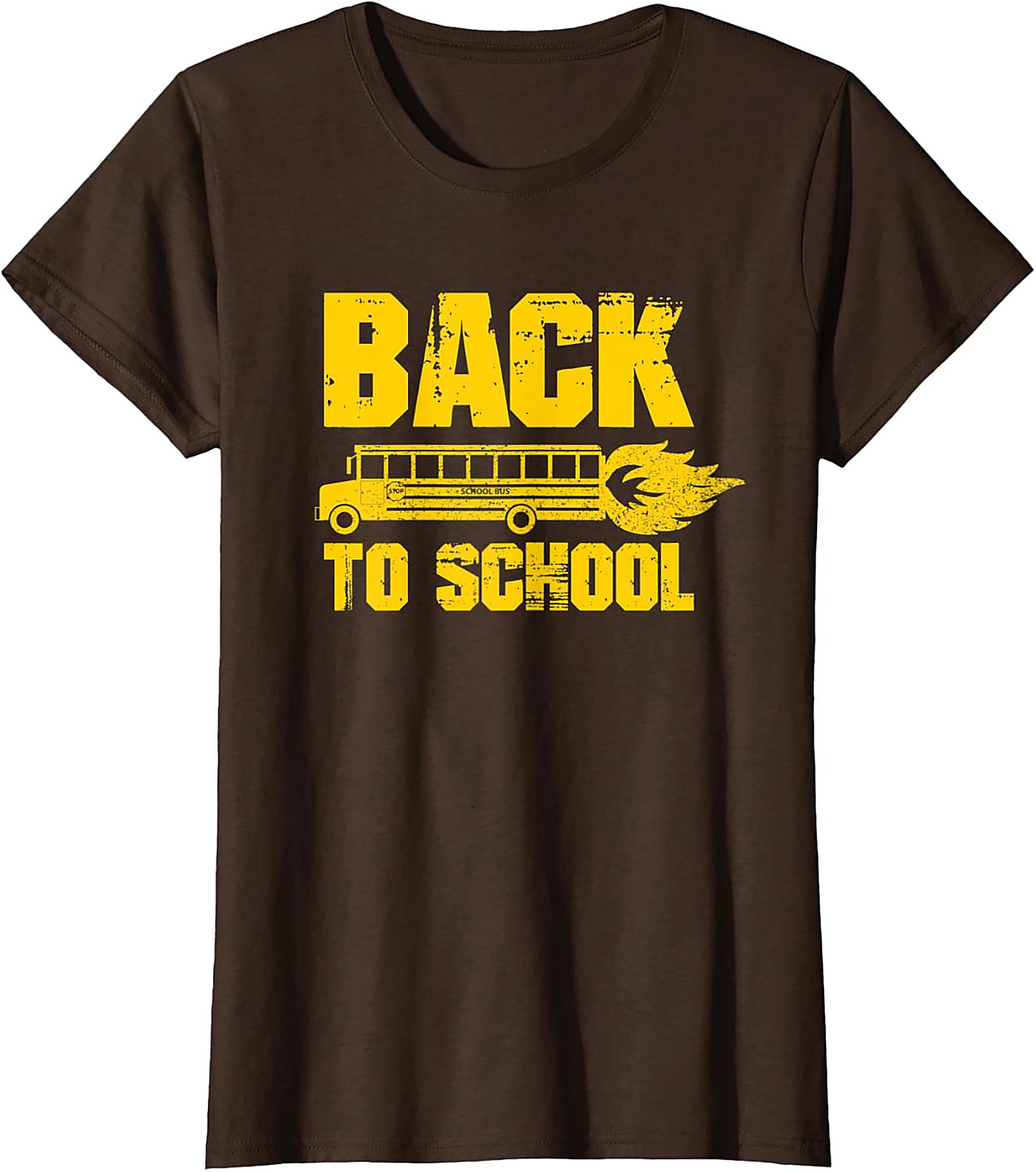 Back to School Bus on Fire Funny Graphic Tee | Unisex Shirt