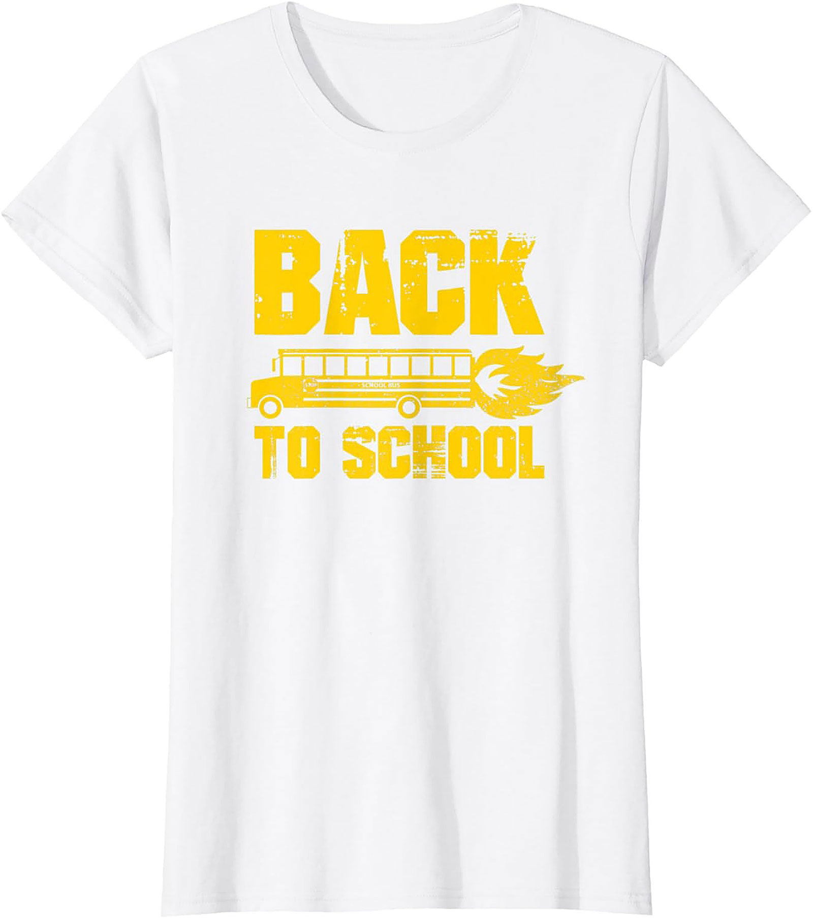 Back to School Bus on Fire Funny Graphic Tee | Unisex Shirt