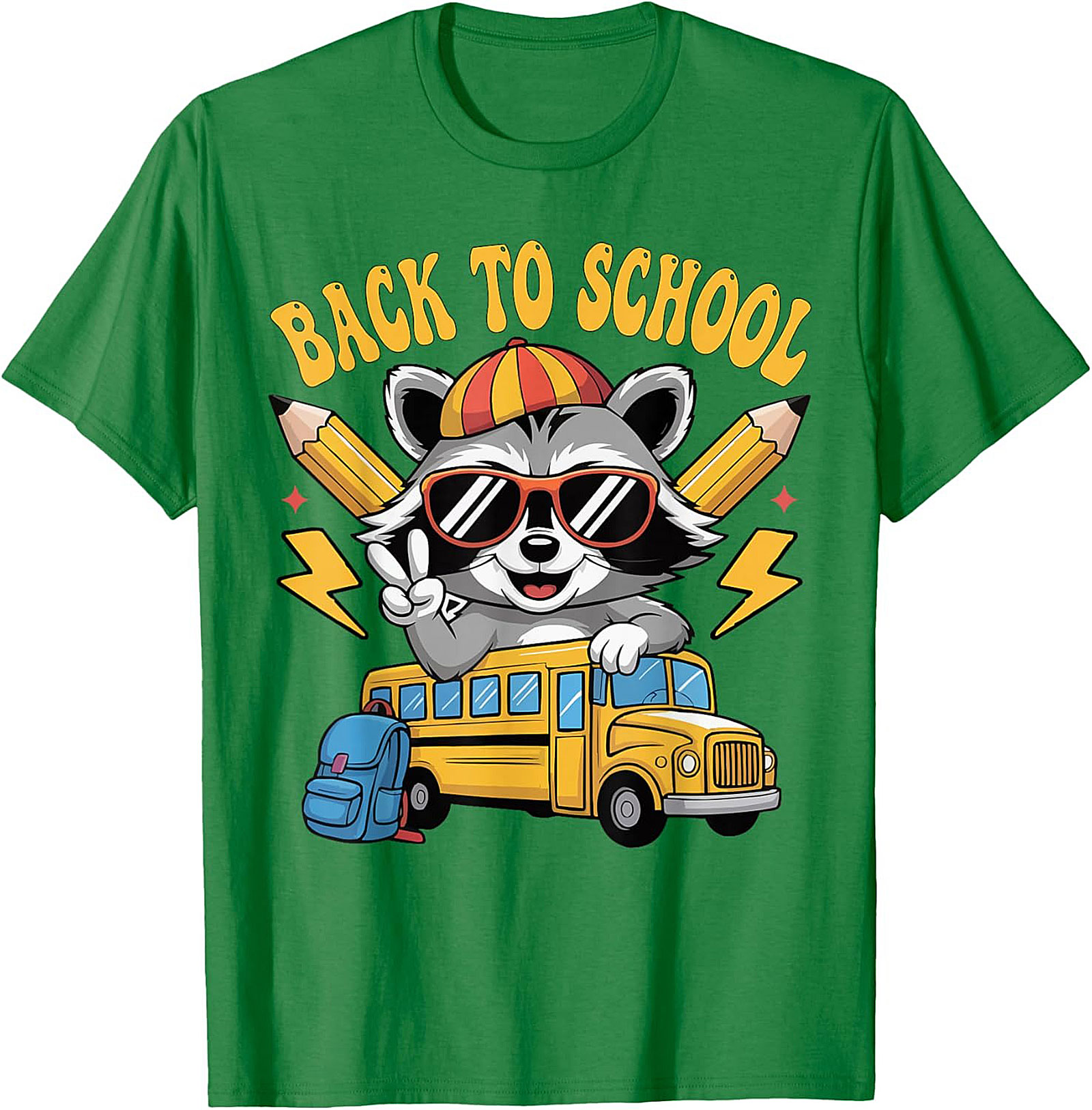 Back to School Raccoon T-shirt | Cool Student Graphic Tee