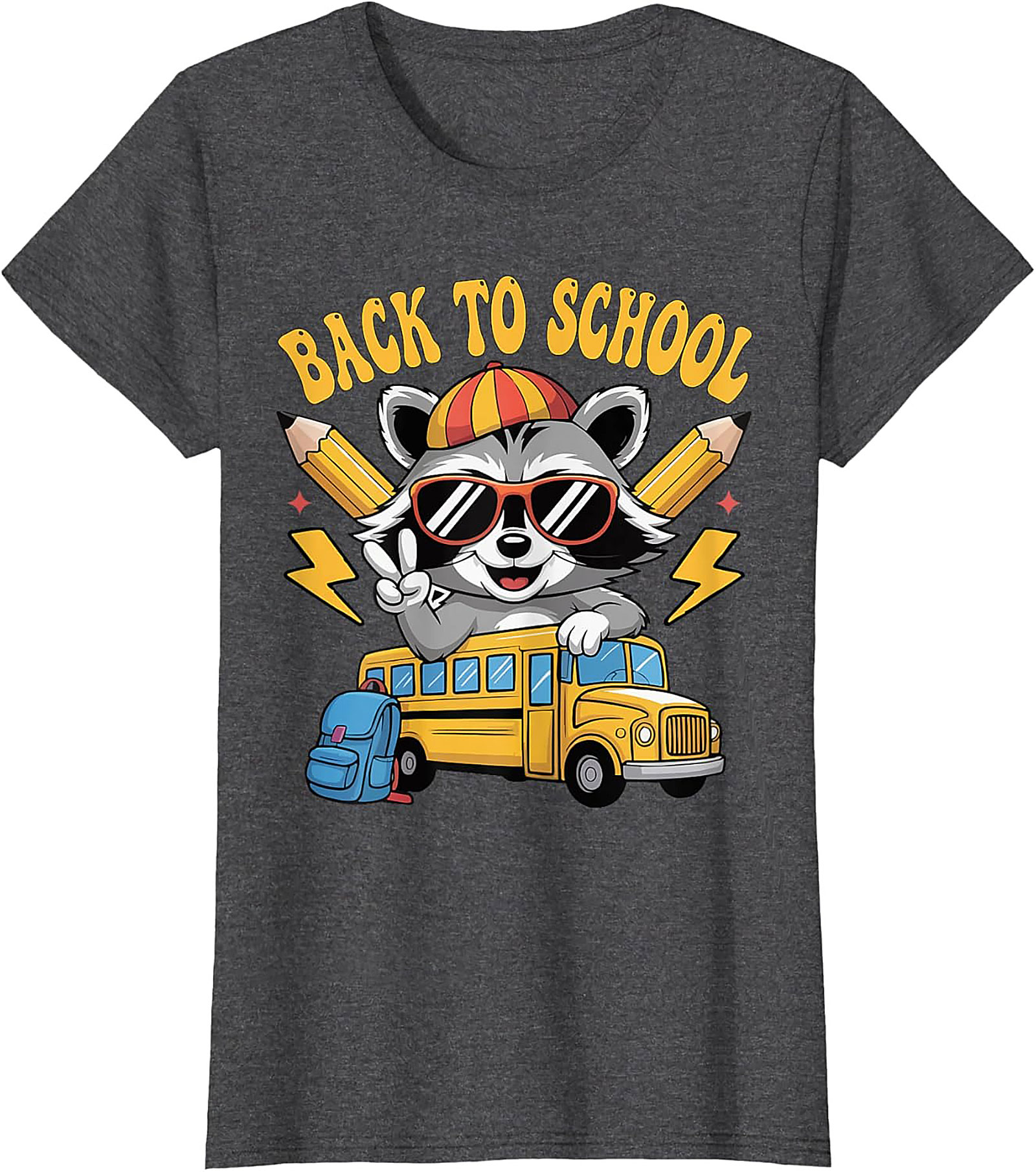 Back to School Raccoon T-shirt | Cool Student Graphic Tee