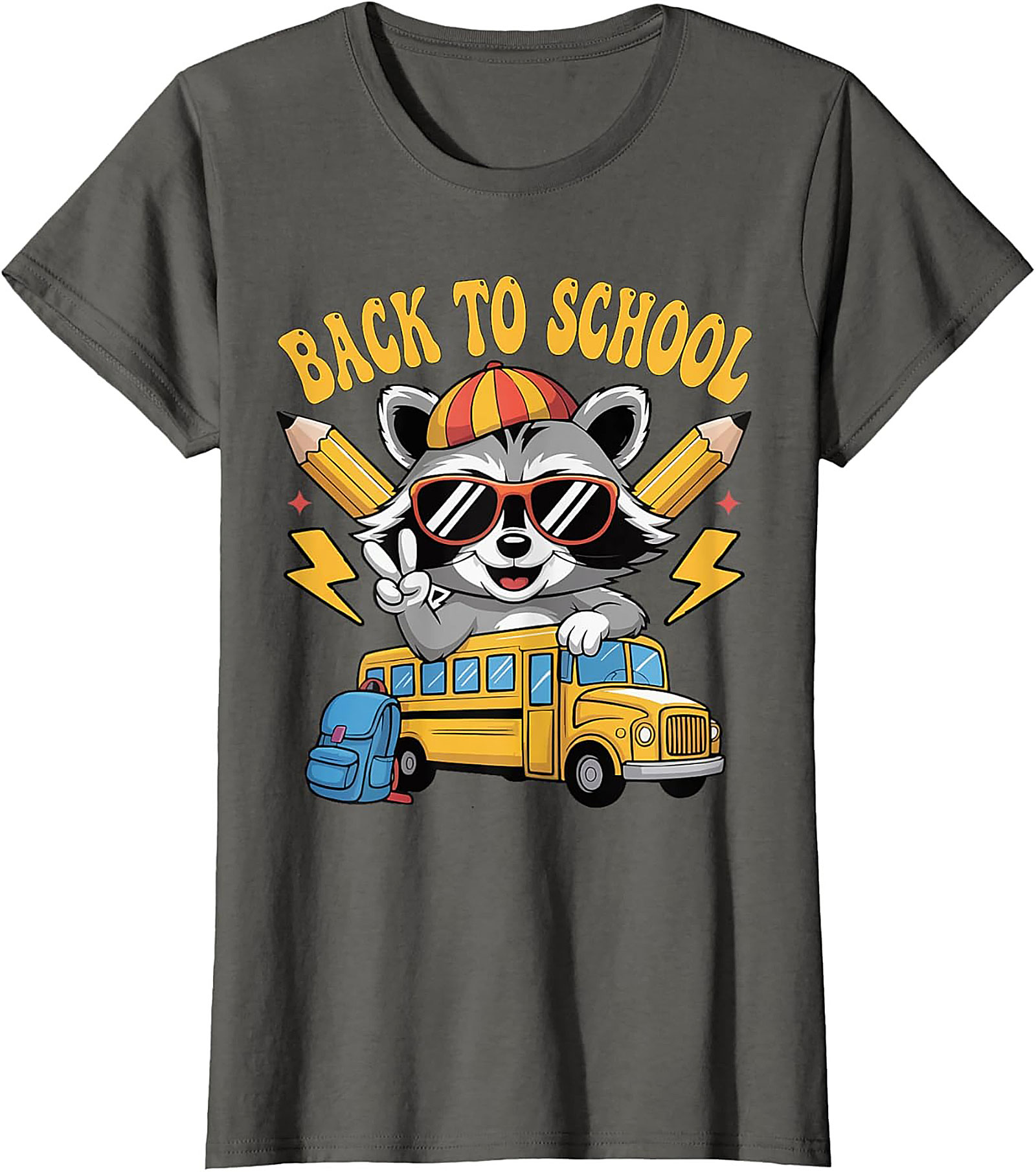 Back to School Raccoon T-shirt | Cool Student Graphic Tee