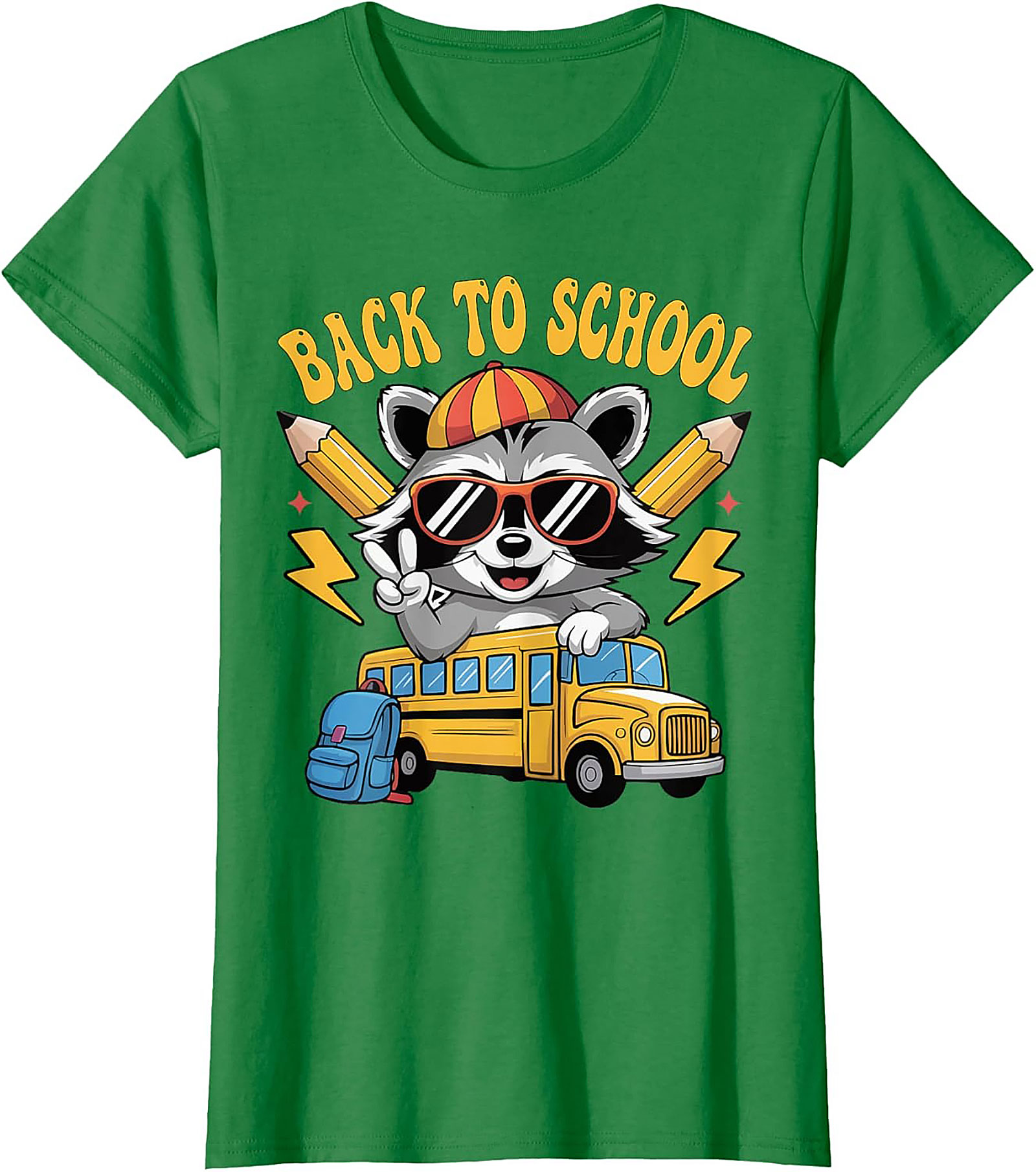 Back to School Raccoon T-shirt | Cool Student Graphic Tee
