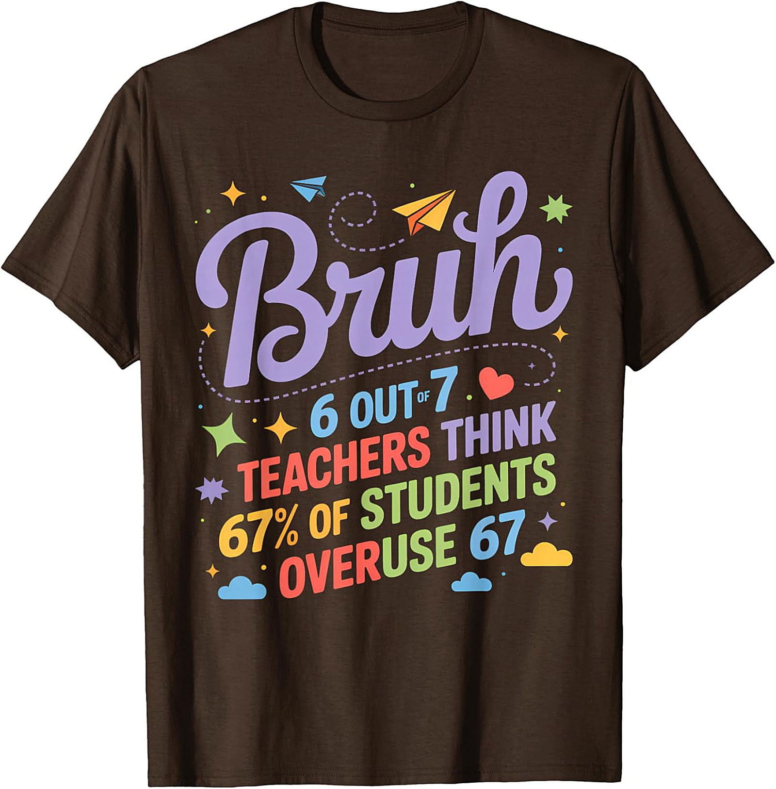 Funny Bruh Student Graphic Tee Teacher Humor Unisex Shirt