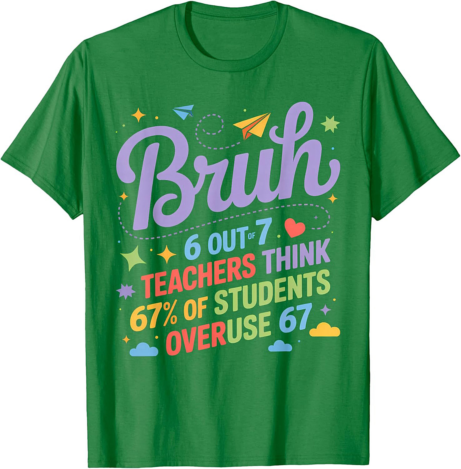 Funny Bruh Student Graphic Tee Teacher Humor Unisex Shirt