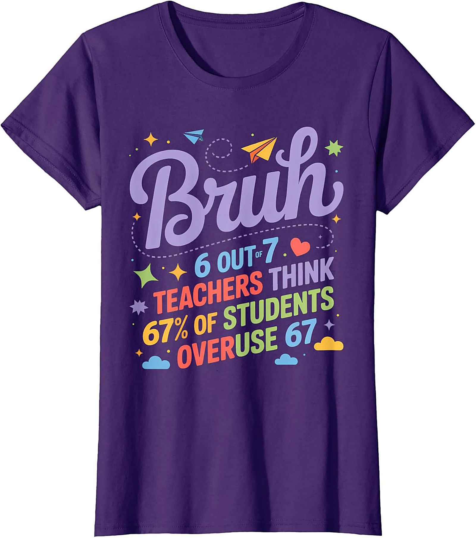 Funny Bruh Student Graphic Tee Teacher Humor Unisex Shirt