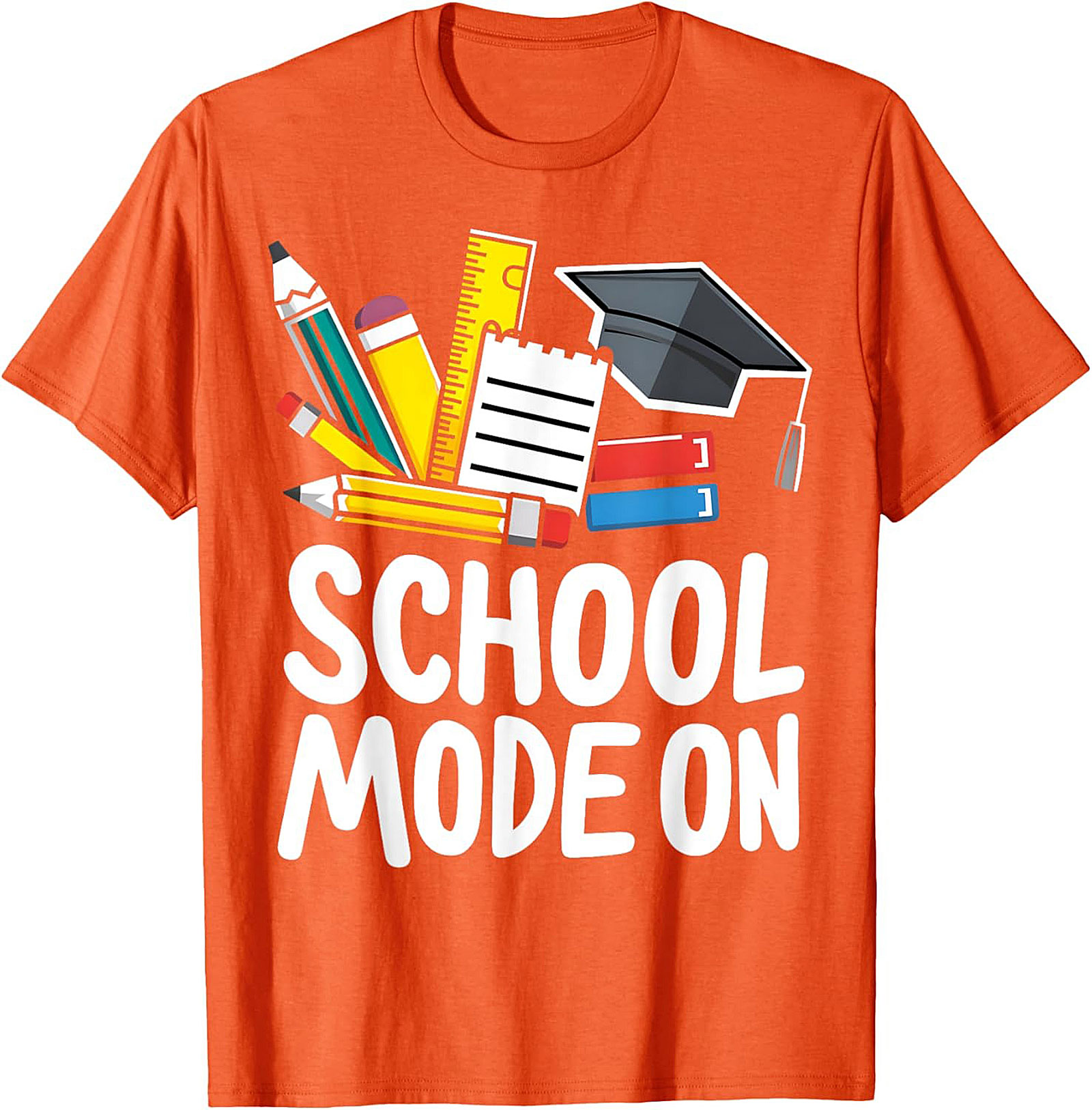 School Mode On T-shirt | Funny Back to School Graphic Tee for Students & Teachers