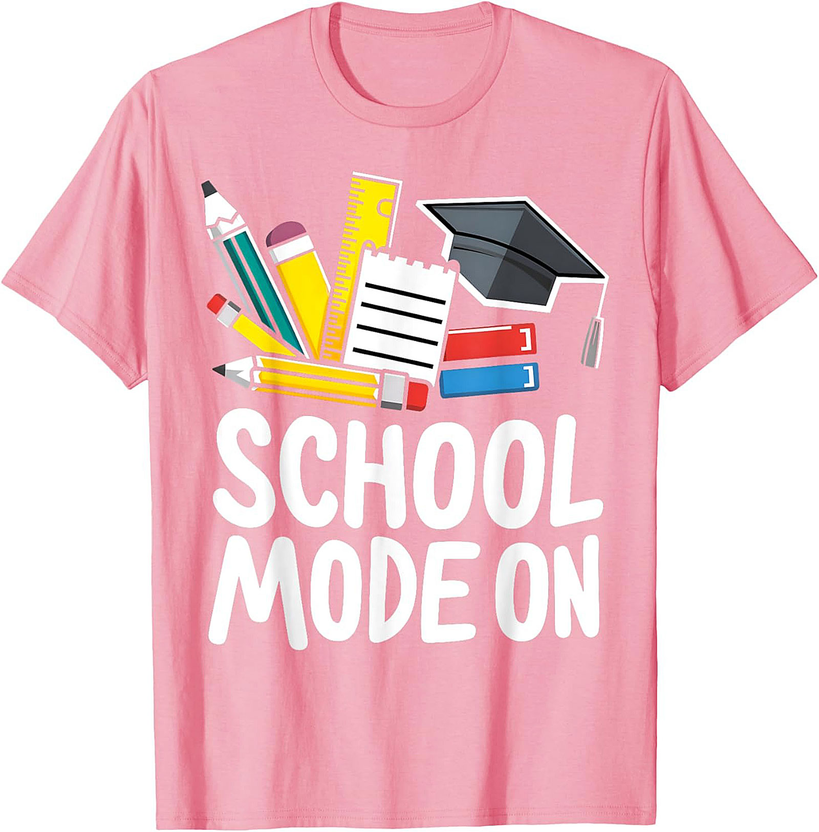 School Mode On T-shirt | Funny Back to School Graphic Tee for Students & Teachers