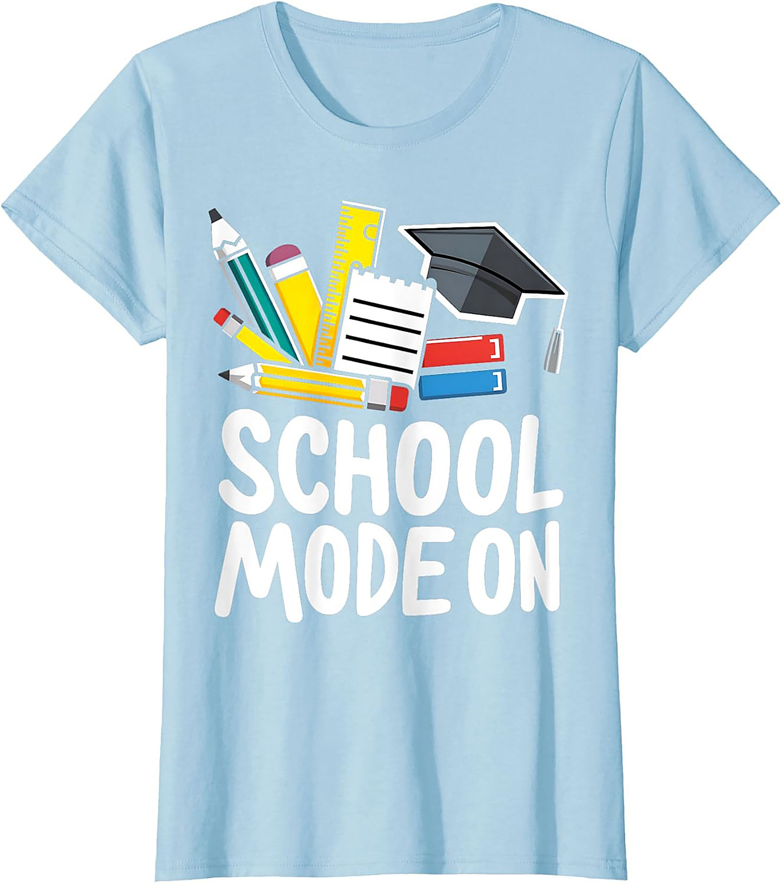 School Mode On T-shirt | Funny Back to School Graphic Tee for Students & Teachers