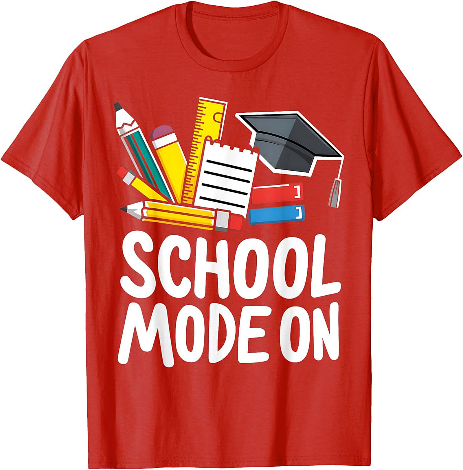 School Mode On T-shirt | Funny Back to School Graphic Tee for Students & Teachers