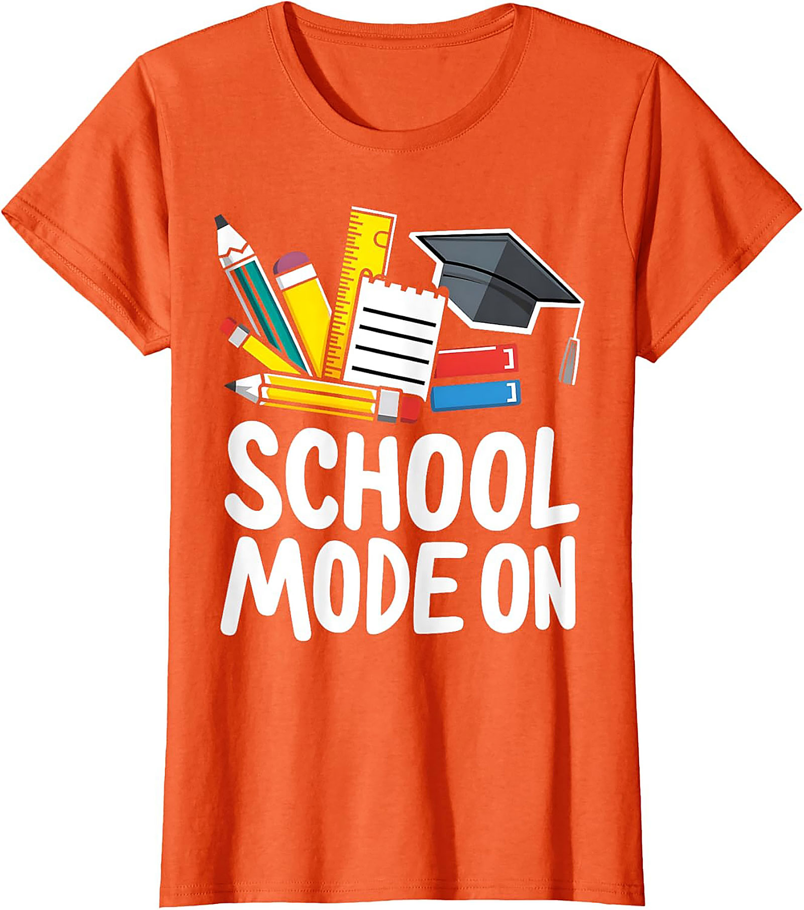 School Mode On T-shirt | Funny Back to School Graphic Tee for Students & Teachers