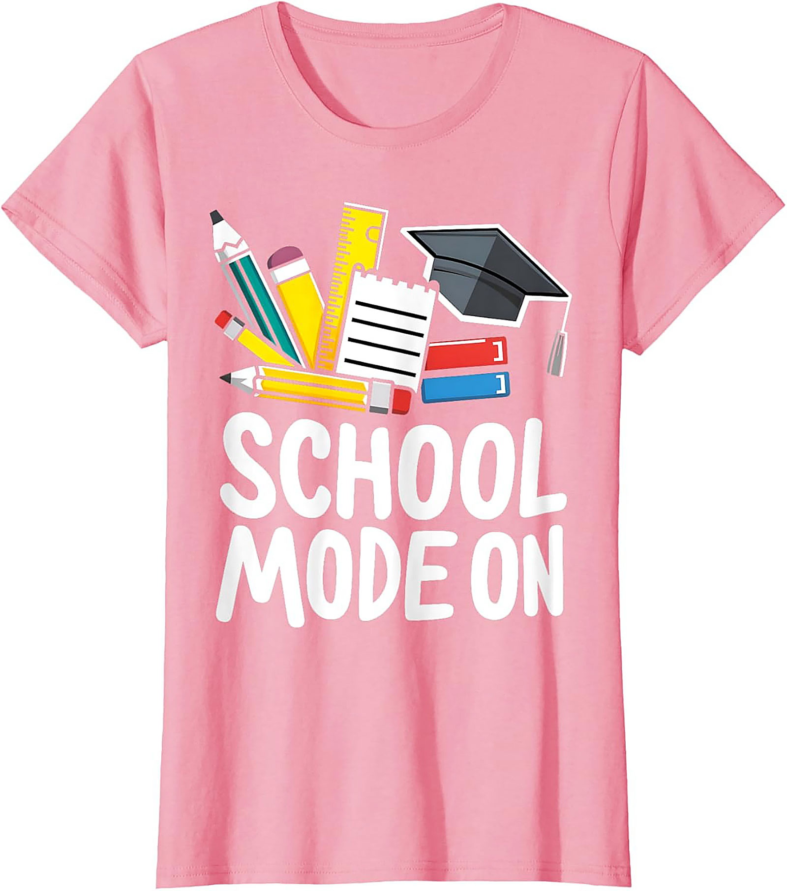 School Mode On T-shirt | Funny Back to School Graphic Tee for Students & Teachers