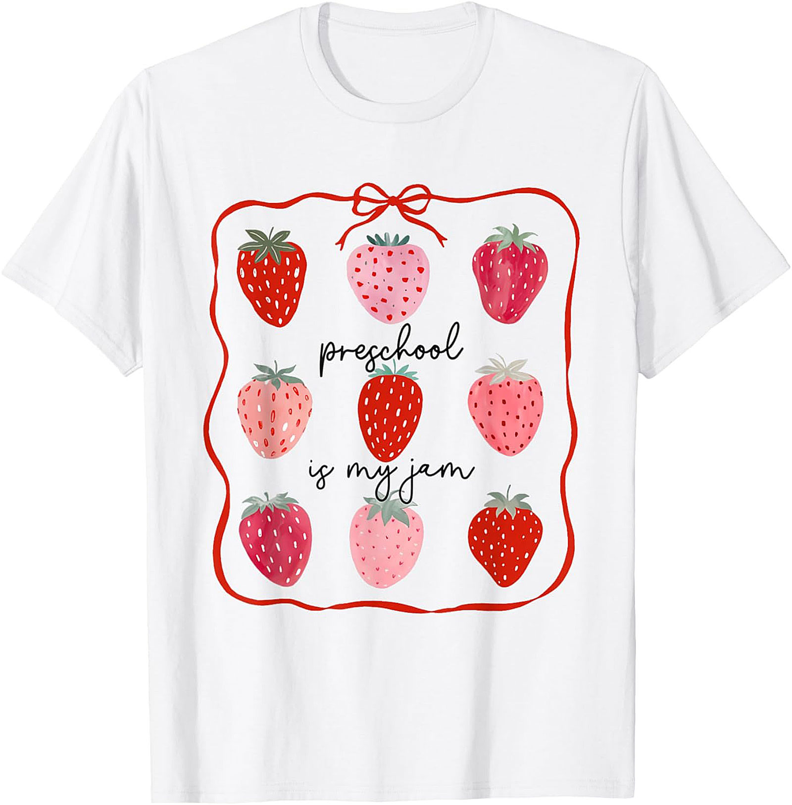 Preschool Is My Jam T-Shirt Funny Teacher Graphic Tee