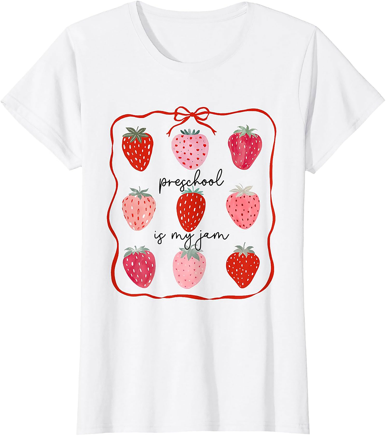 Preschool Is My Jam T-Shirt Funny Teacher Graphic Tee