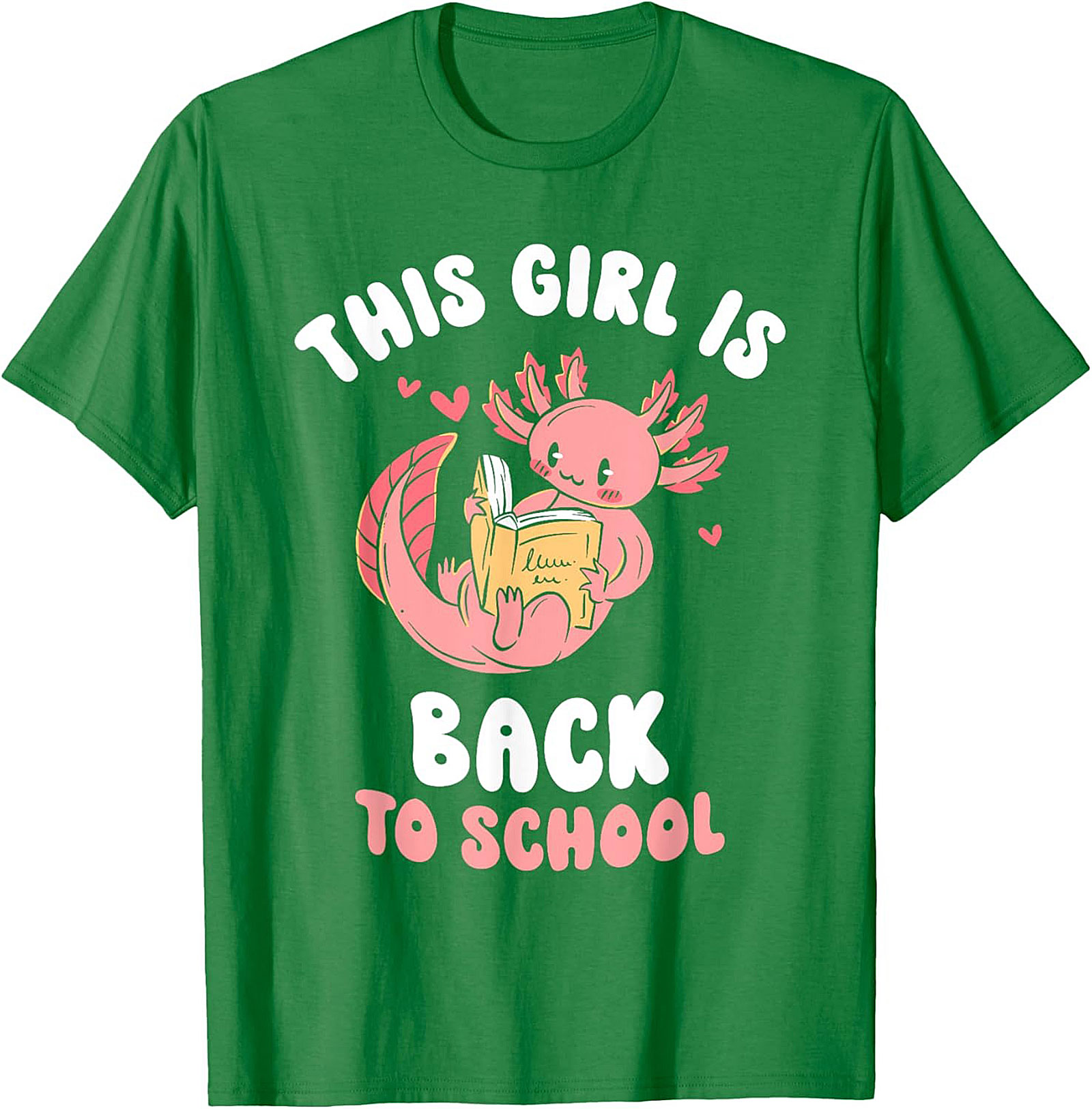 Axolotl Back to School T-shirt: This Girl Is Ready to Read Graphic Tee