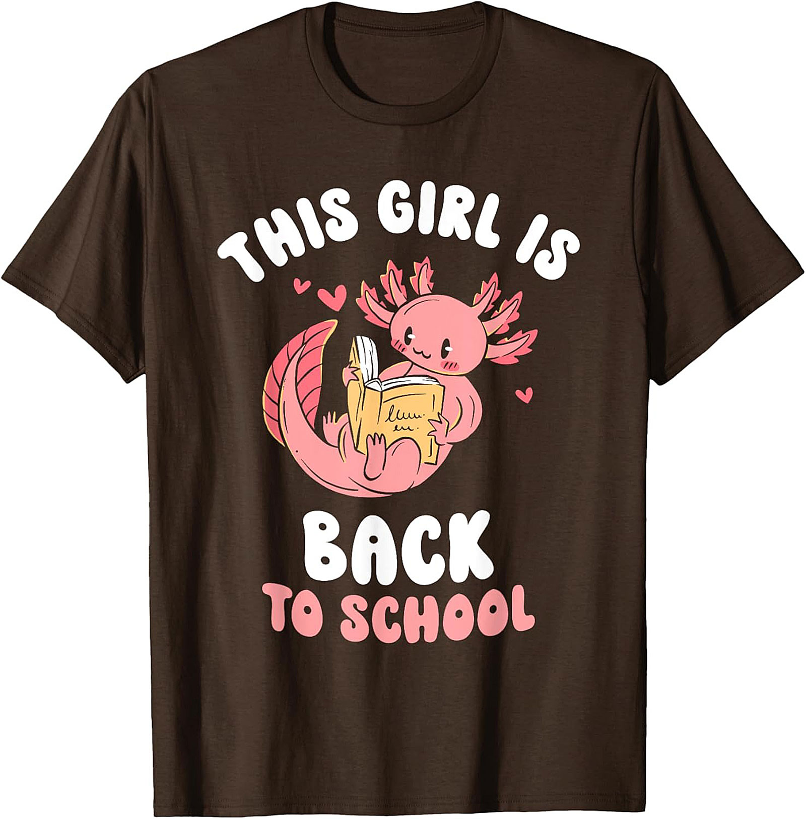 Axolotl Back to School T-shirt: This Girl Is Ready to Read Graphic Tee