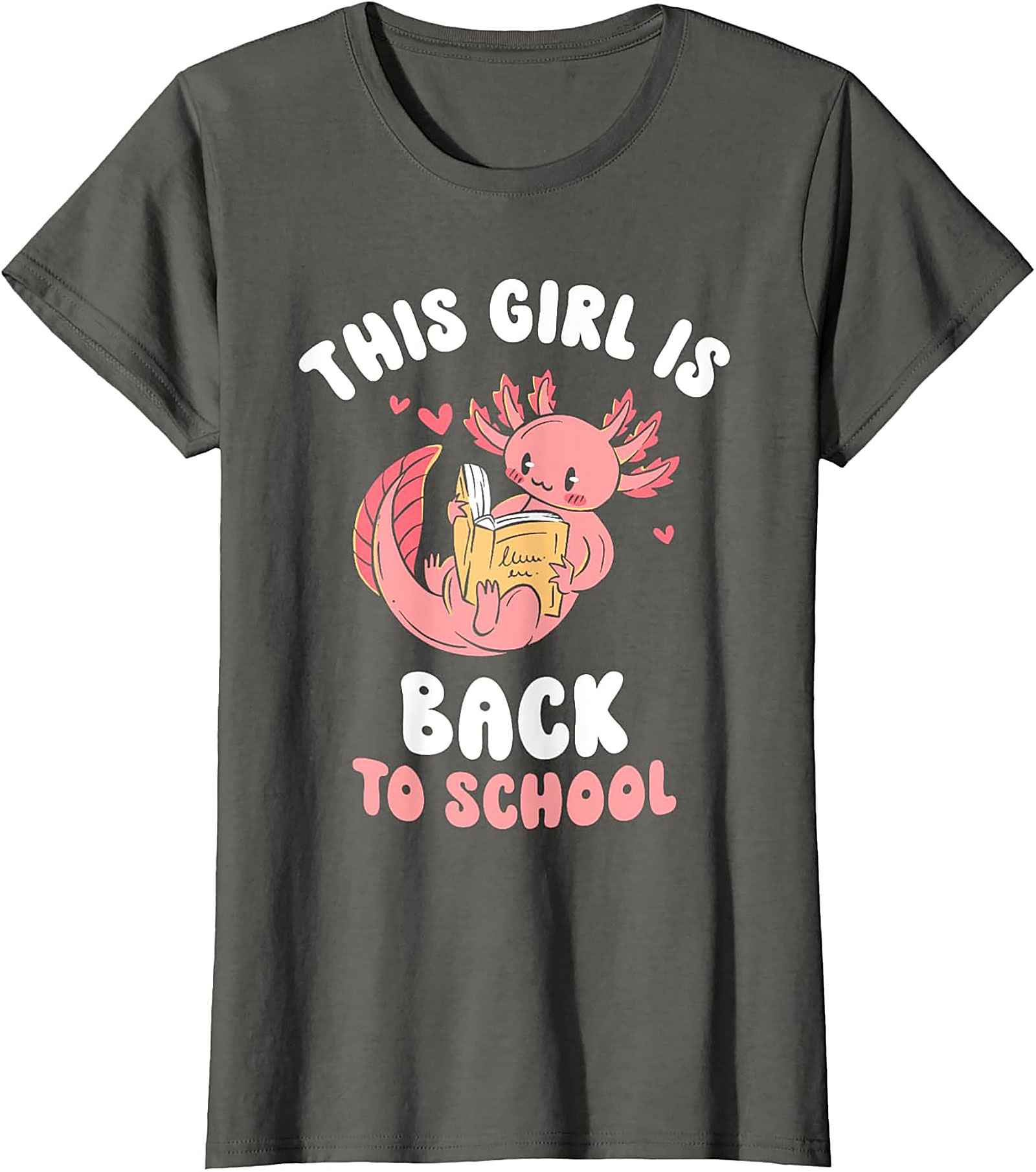 Axolotl Back to School T-shirt: This Girl Is Ready to Read Graphic Tee