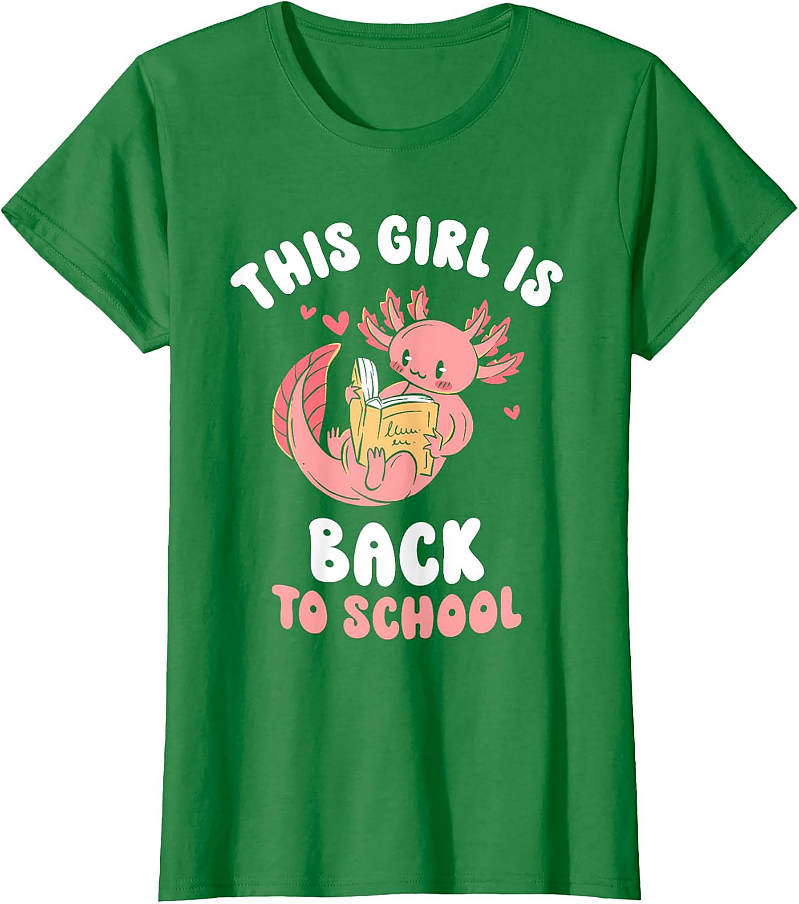 Axolotl Back to School T-shirt: This Girl Is Ready to Read Graphic Tee