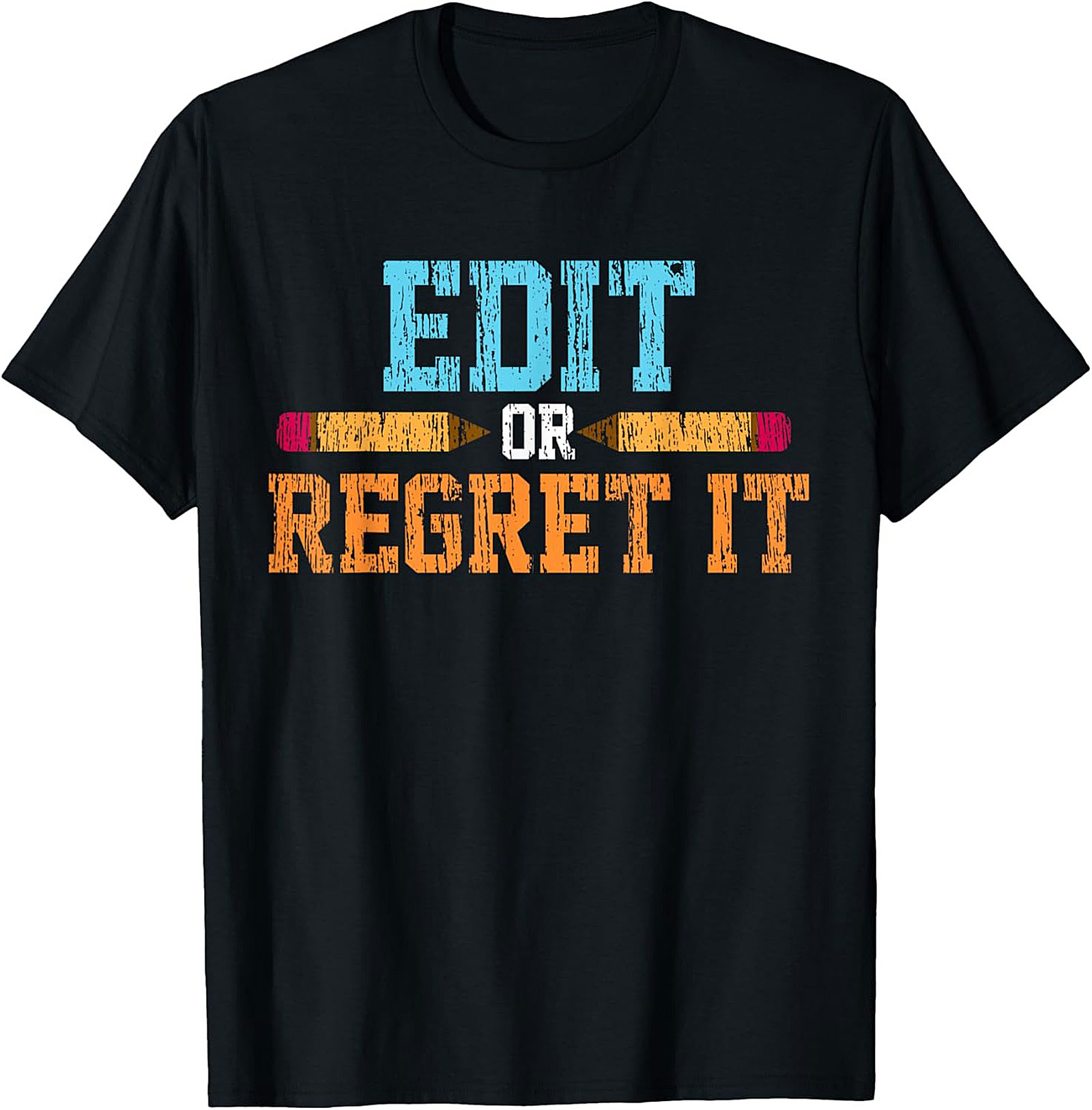 EDIT OR REGRET IT Editor Graphic Tee Writer Shirt Gift