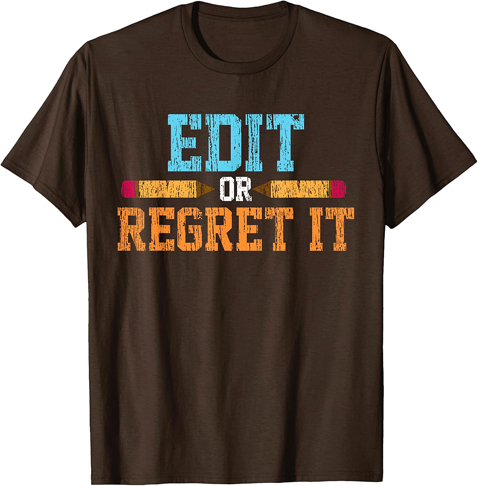 EDIT OR REGRET IT Editor Graphic Tee Writer Shirt Gift