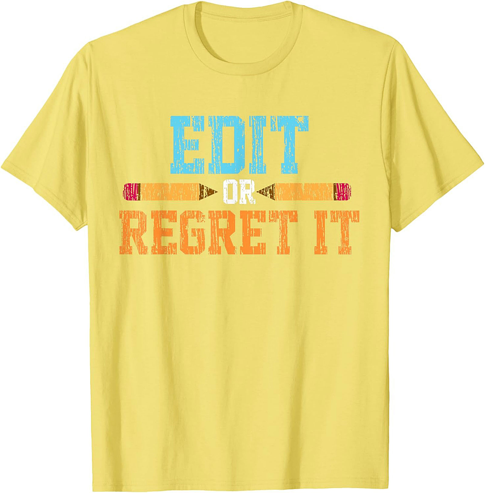 EDIT OR REGRET IT Editor Graphic Tee Writer Shirt Gift