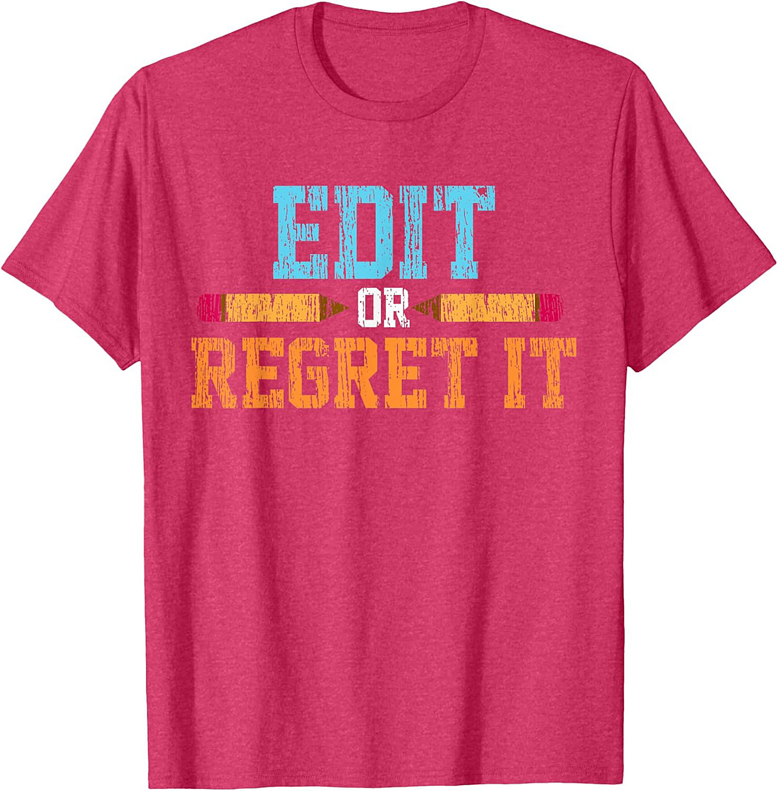 EDIT OR REGRET IT Editor Graphic Tee Writer Shirt Gift