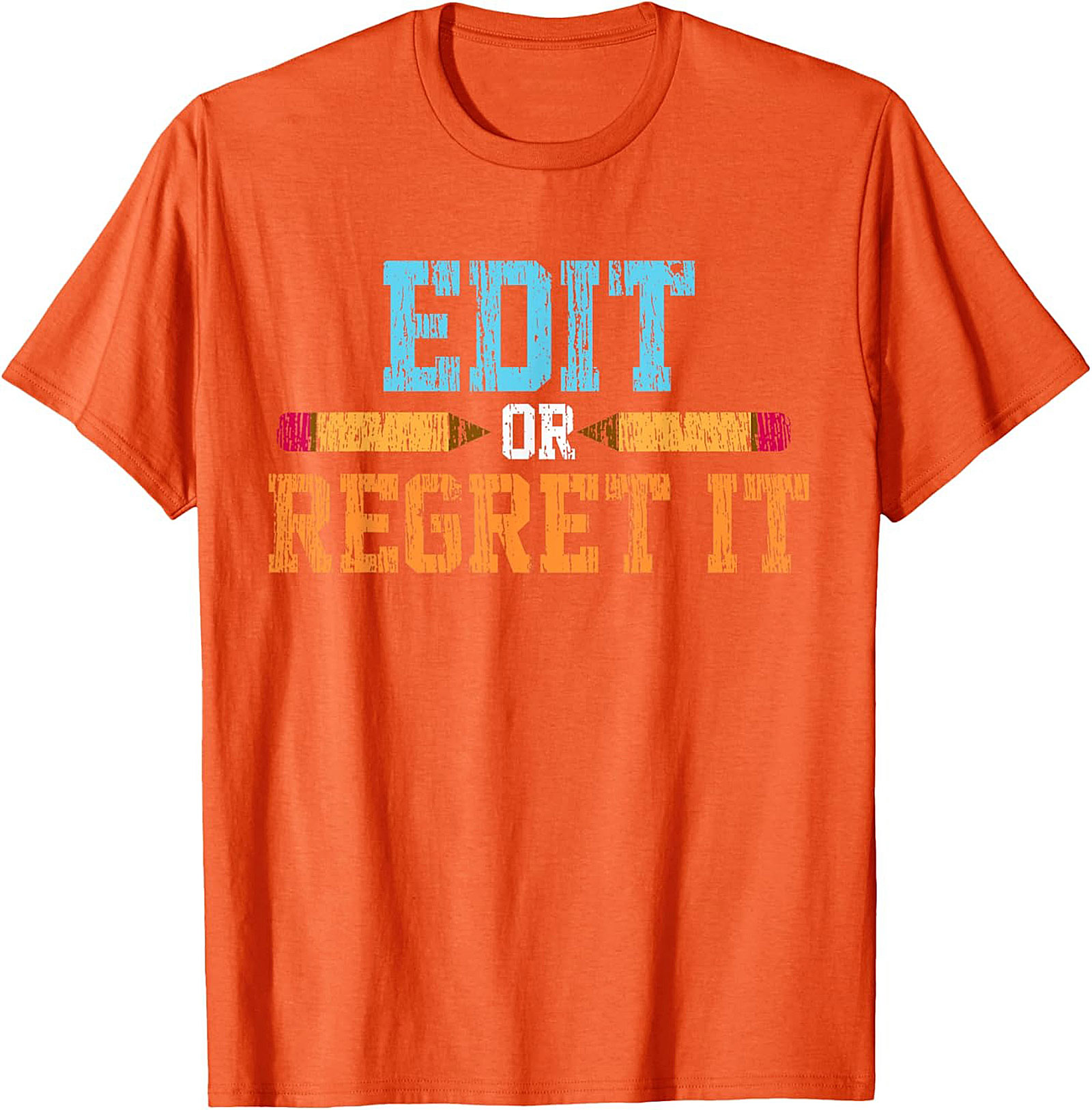 EDIT OR REGRET IT Editor Graphic Tee Writer Shirt Gift