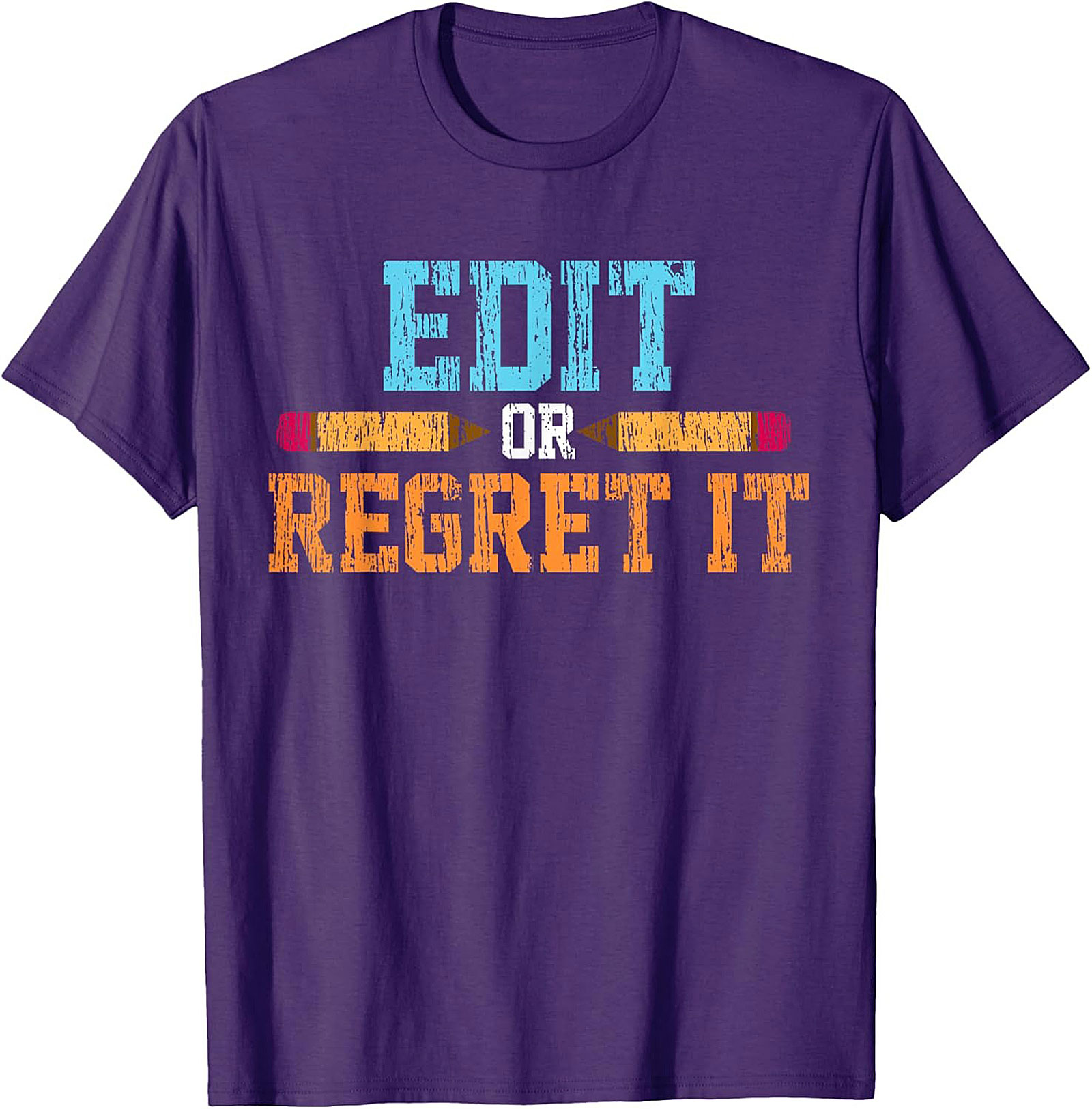 EDIT OR REGRET IT Editor Graphic Tee Writer Shirt Gift