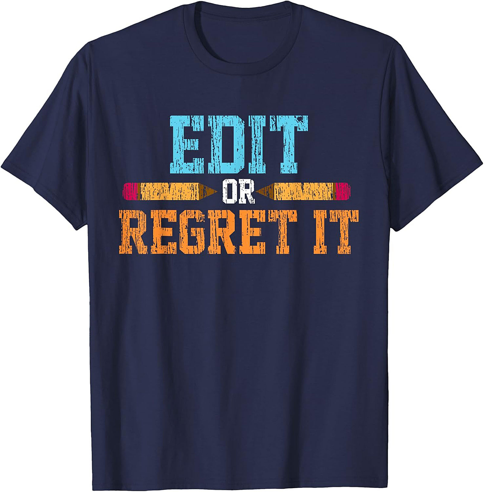 EDIT OR REGRET IT Editor Graphic Tee Writer Shirt Gift