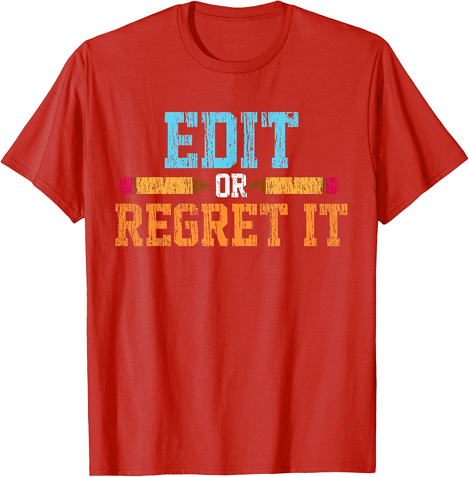 EDIT OR REGRET IT Editor Graphic Tee Writer Shirt Gift