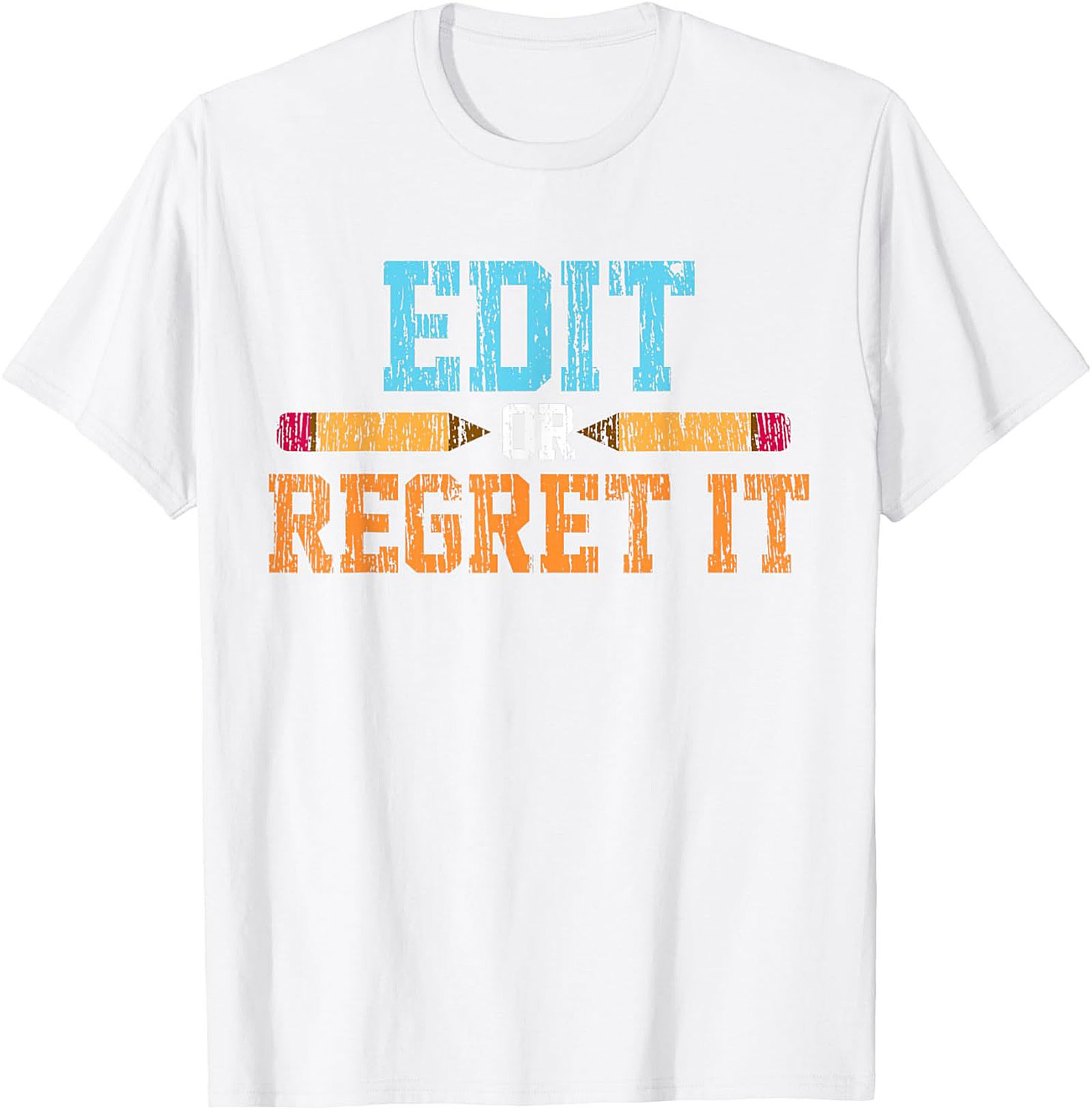 EDIT OR REGRET IT Editor Graphic Tee Writer Shirt Gift