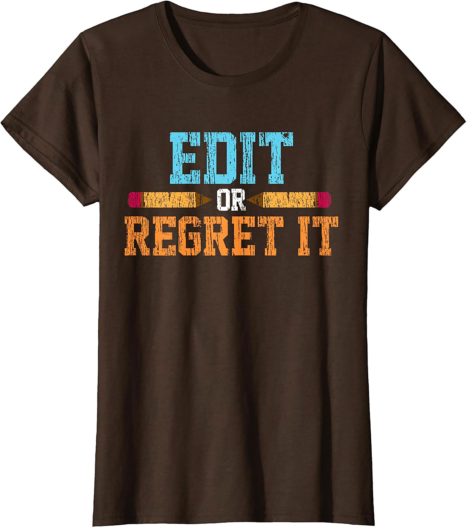 EDIT OR REGRET IT Editor Graphic Tee Writer Shirt Gift