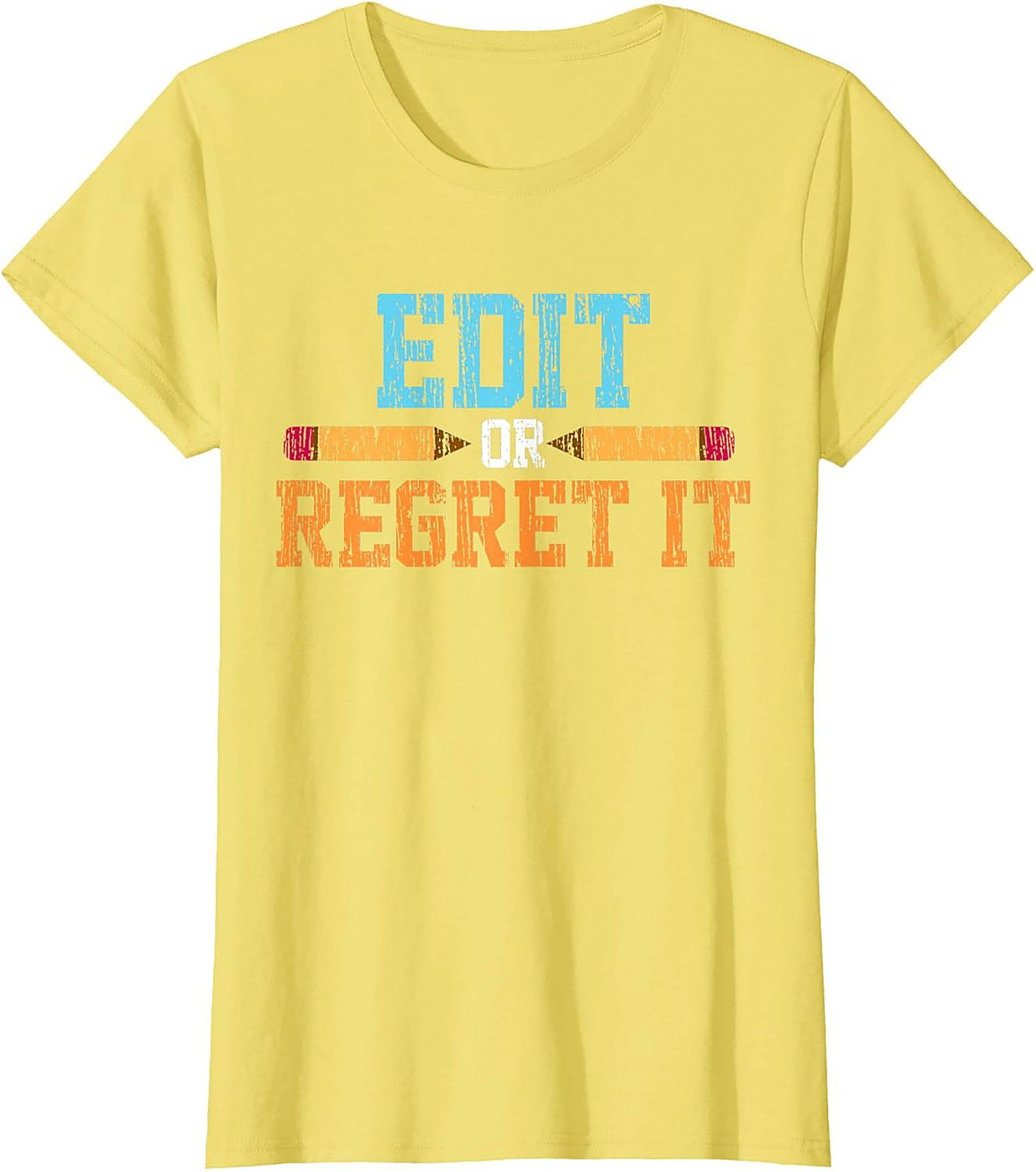 EDIT OR REGRET IT Editor Graphic Tee Writer Shirt Gift