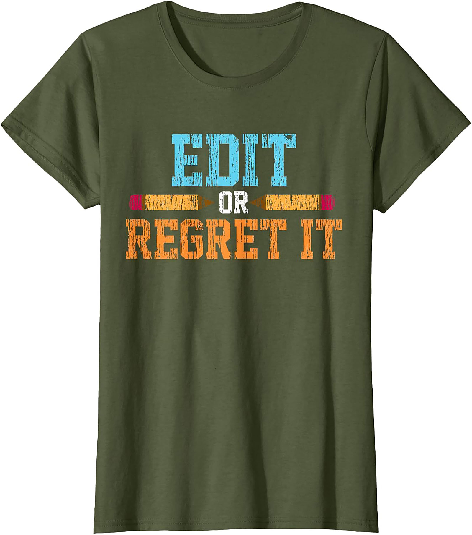EDIT OR REGRET IT Editor Graphic Tee Writer Shirt Gift