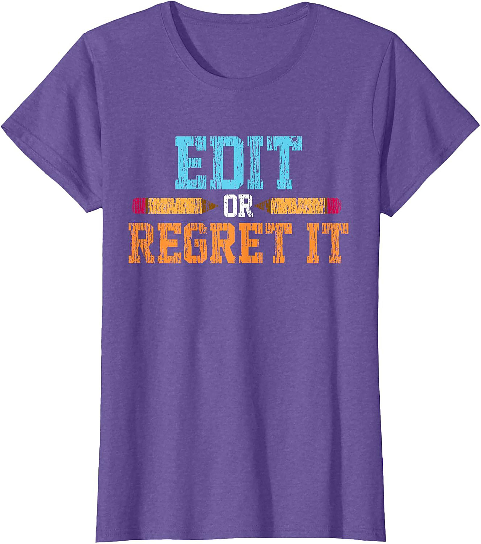EDIT OR REGRET IT Editor Graphic Tee Writer Shirt Gift