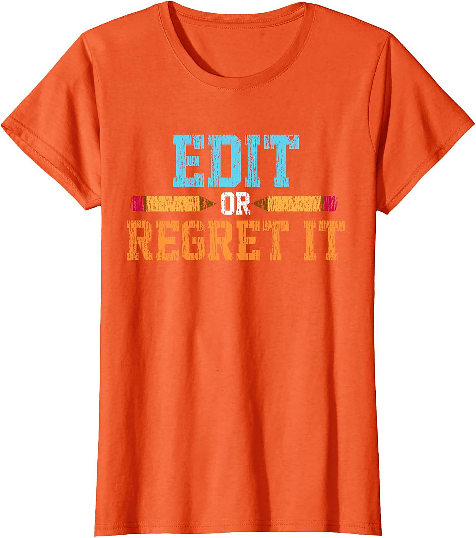EDIT OR REGRET IT Editor Graphic Tee Writer Shirt Gift