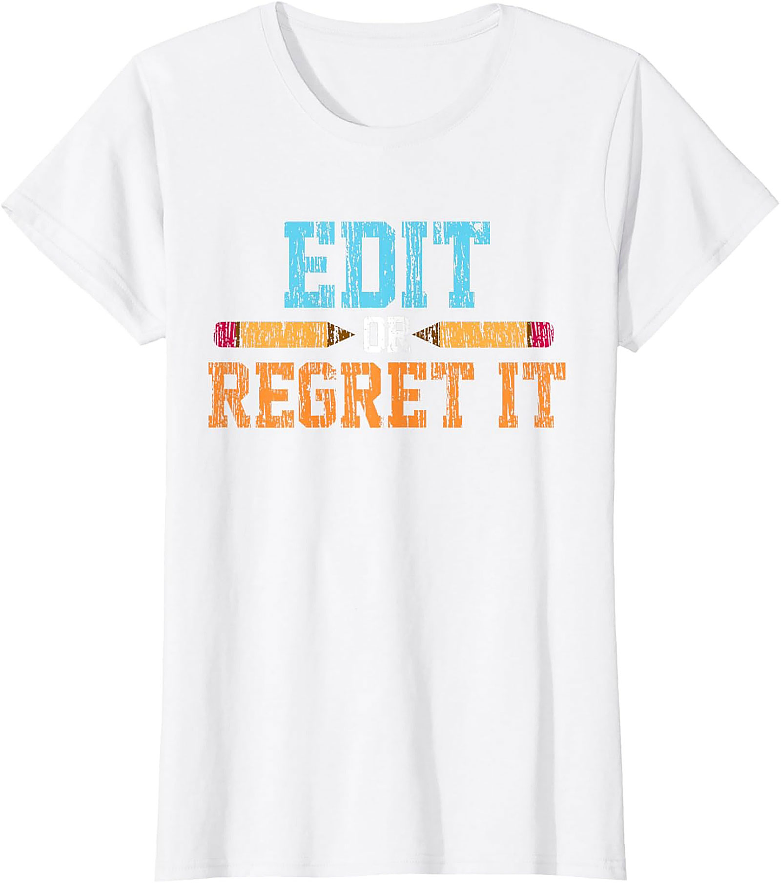 EDIT OR REGRET IT Editor Graphic Tee Writer Shirt Gift
