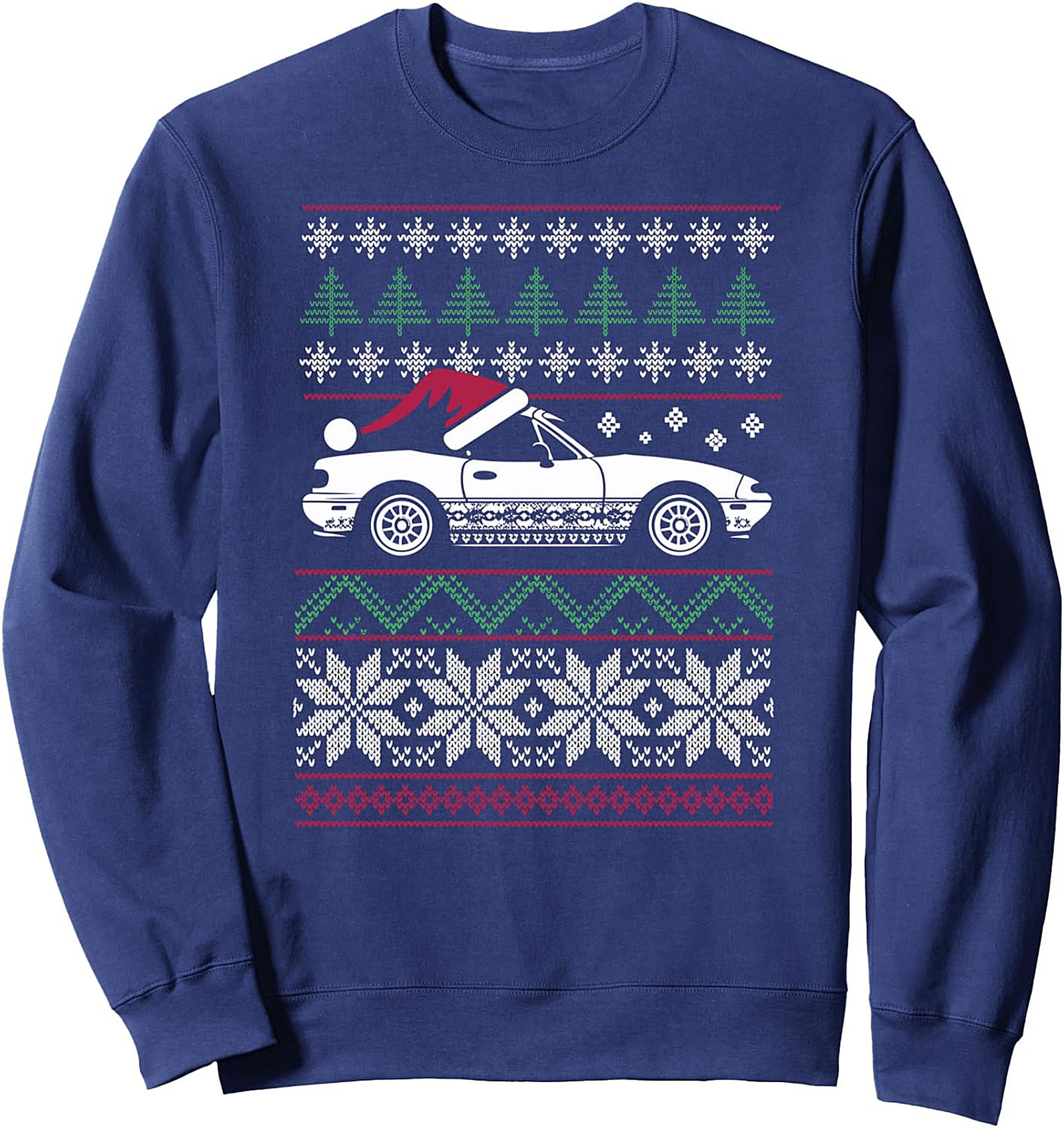 Miata Ugly Christmas Crewneck Sweatshirt JDM Car Gift
