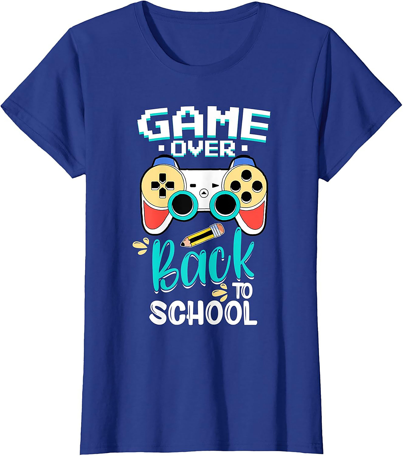 Game Over Back to School Funny Graphic Tee | Student Gamer Unisex Shirt