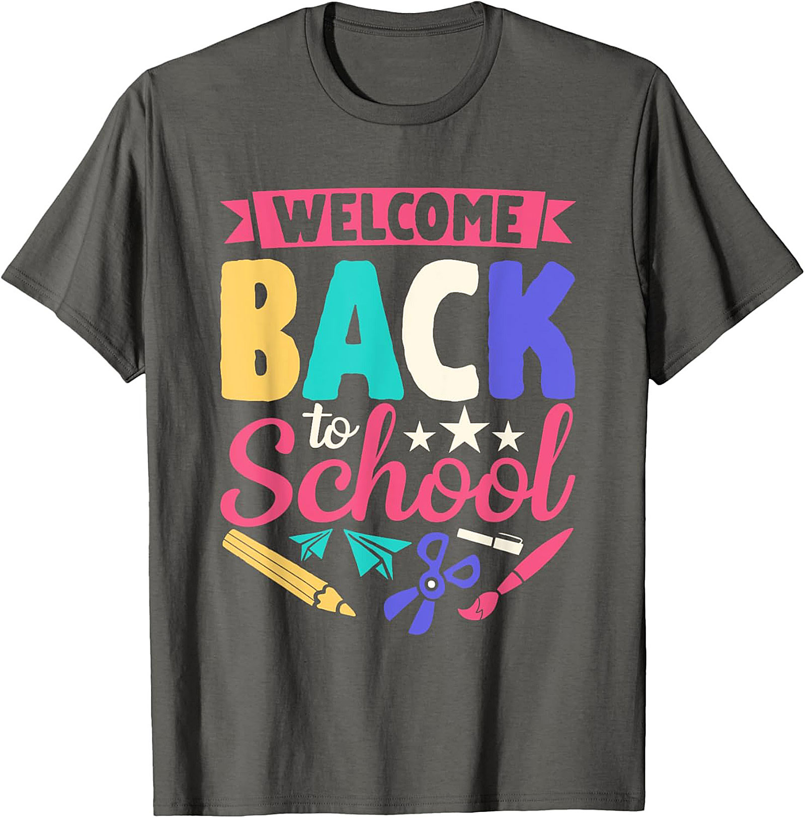 Welcome Back to School T-shirt | Colorful First Day Teacher Graphic Tee