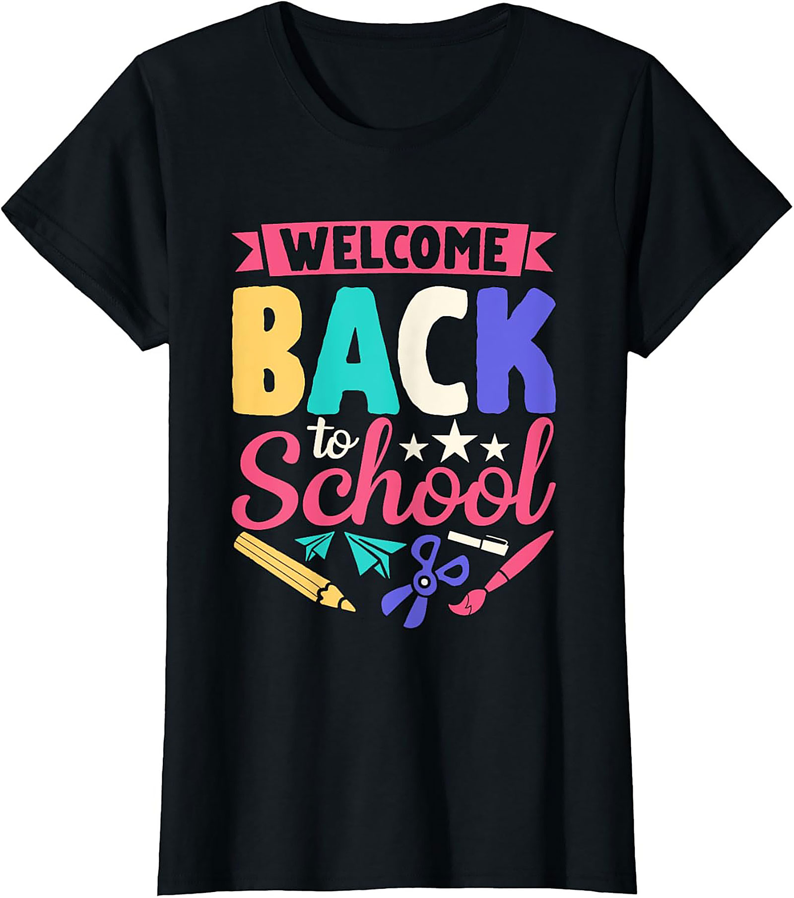 Welcome Back to School T-shirt | Colorful First Day Teacher Graphic Tee