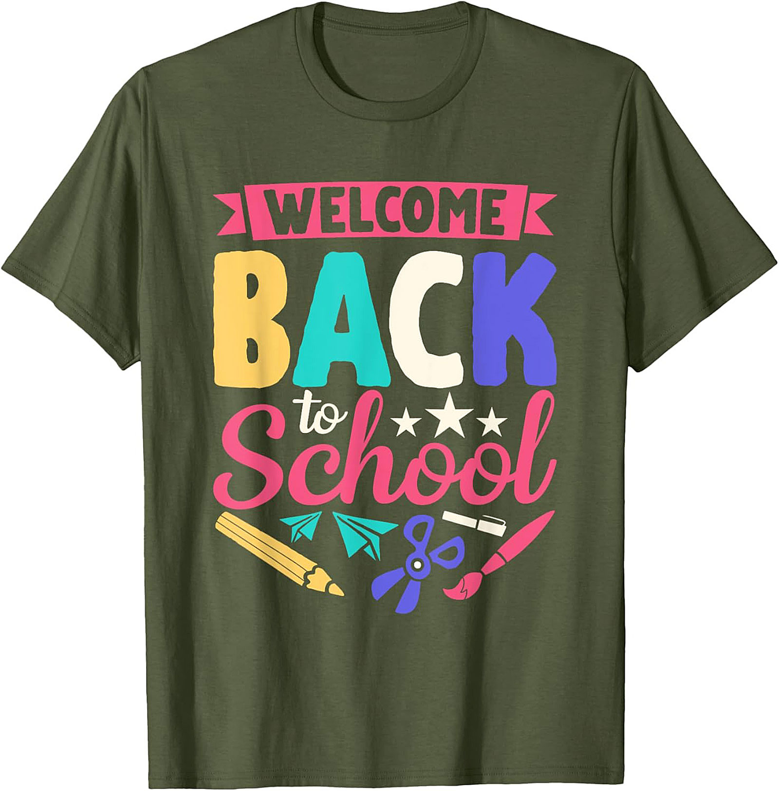 Welcome Back to School T-shirt | Colorful First Day Teacher Graphic Tee