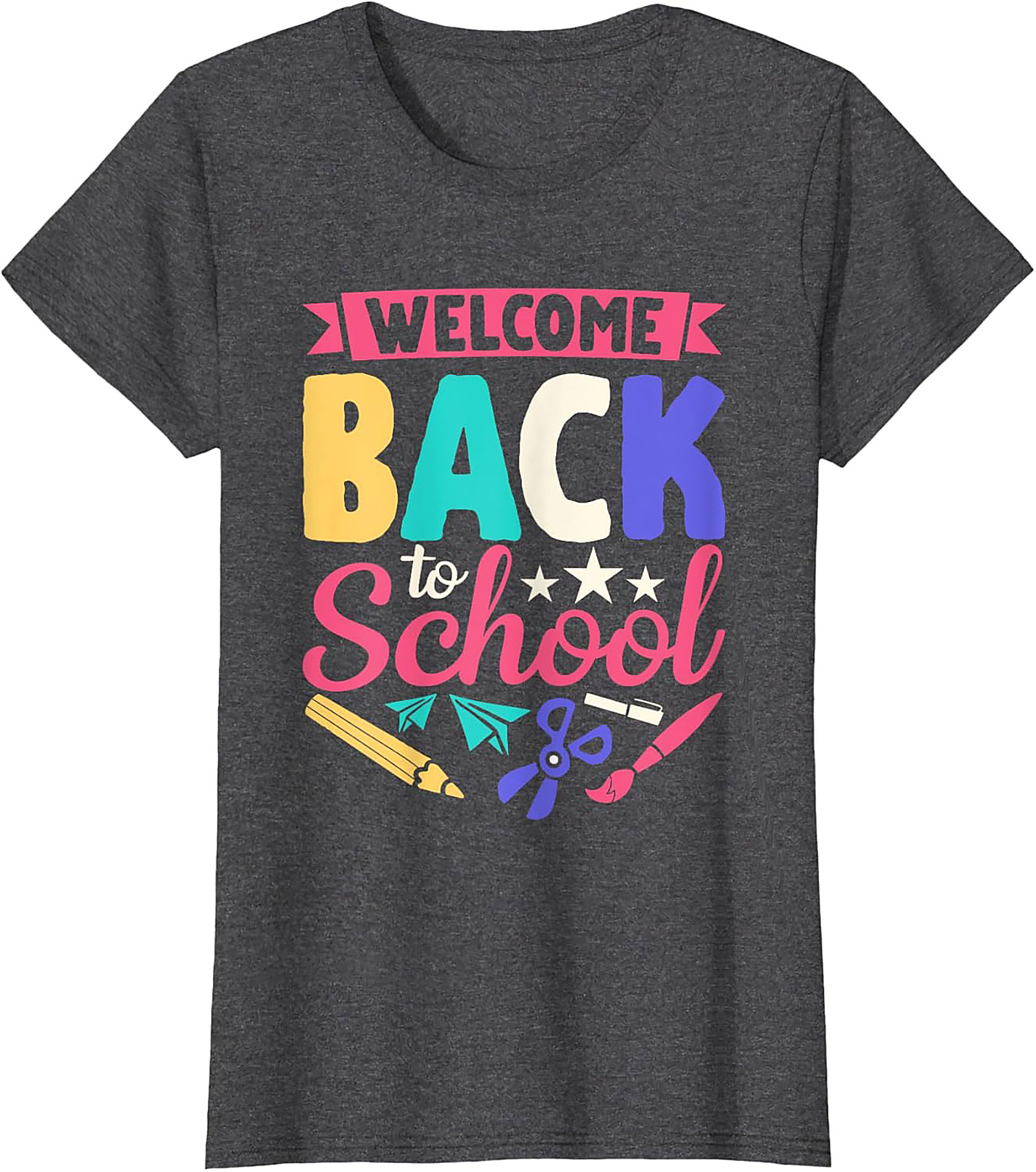 Welcome Back to School T-shirt | Colorful First Day Teacher Graphic Tee