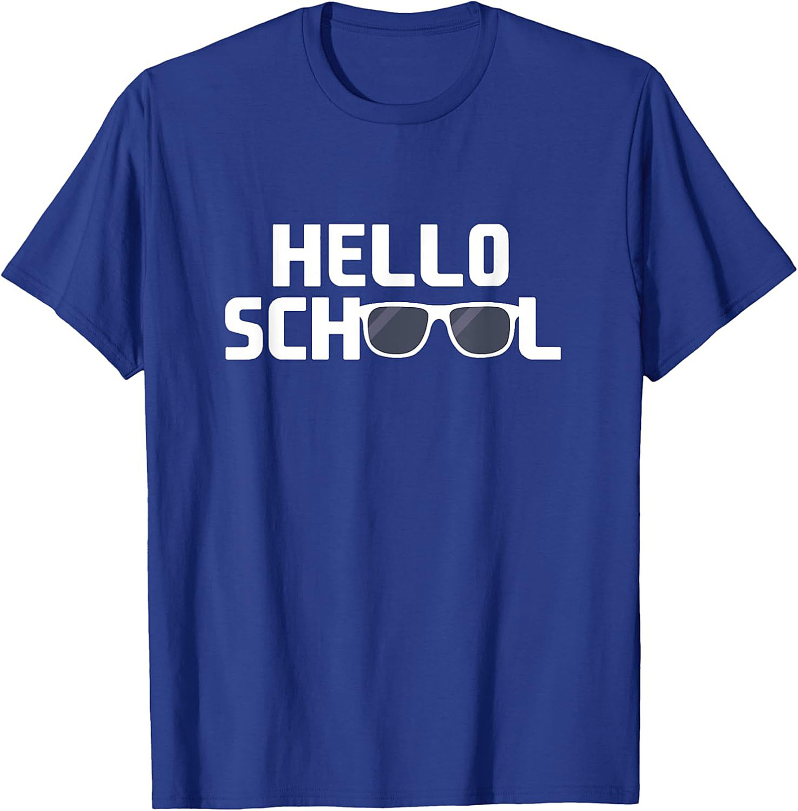Hello School Funny Back to School Graphic Tee with Glasses