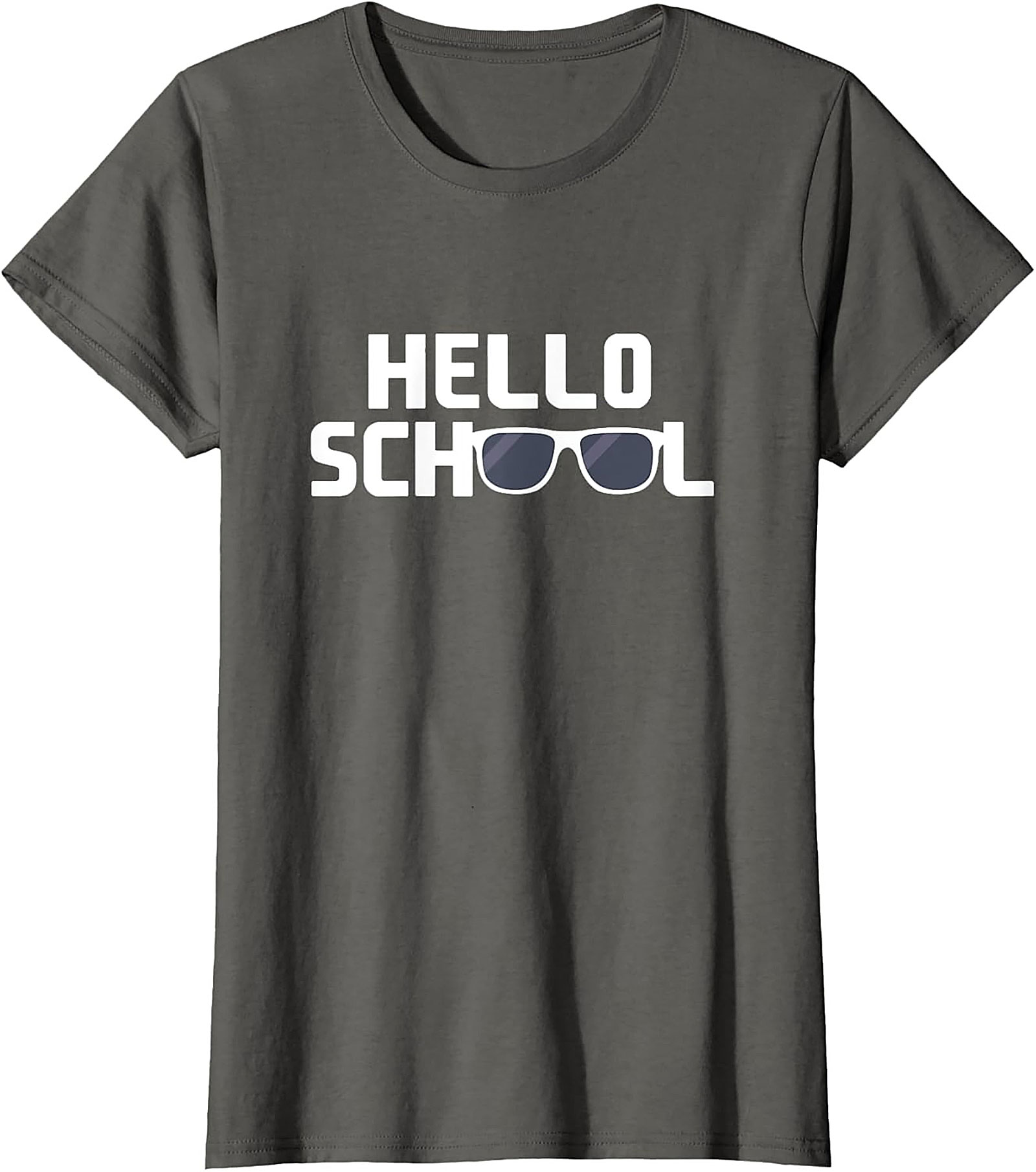 Hello School Funny Back to School Graphic Tee with Glasses