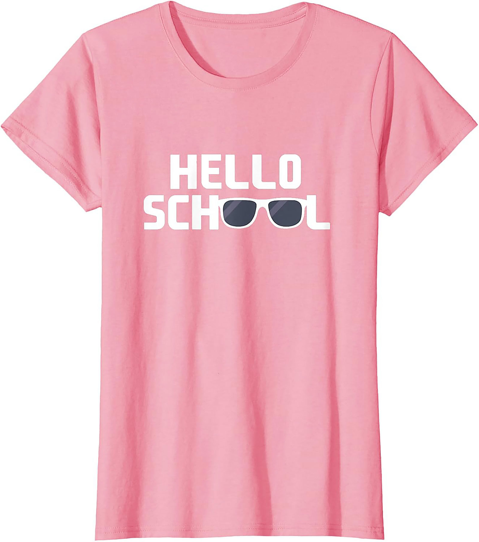 Hello School Funny Back to School Graphic Tee with Glasses