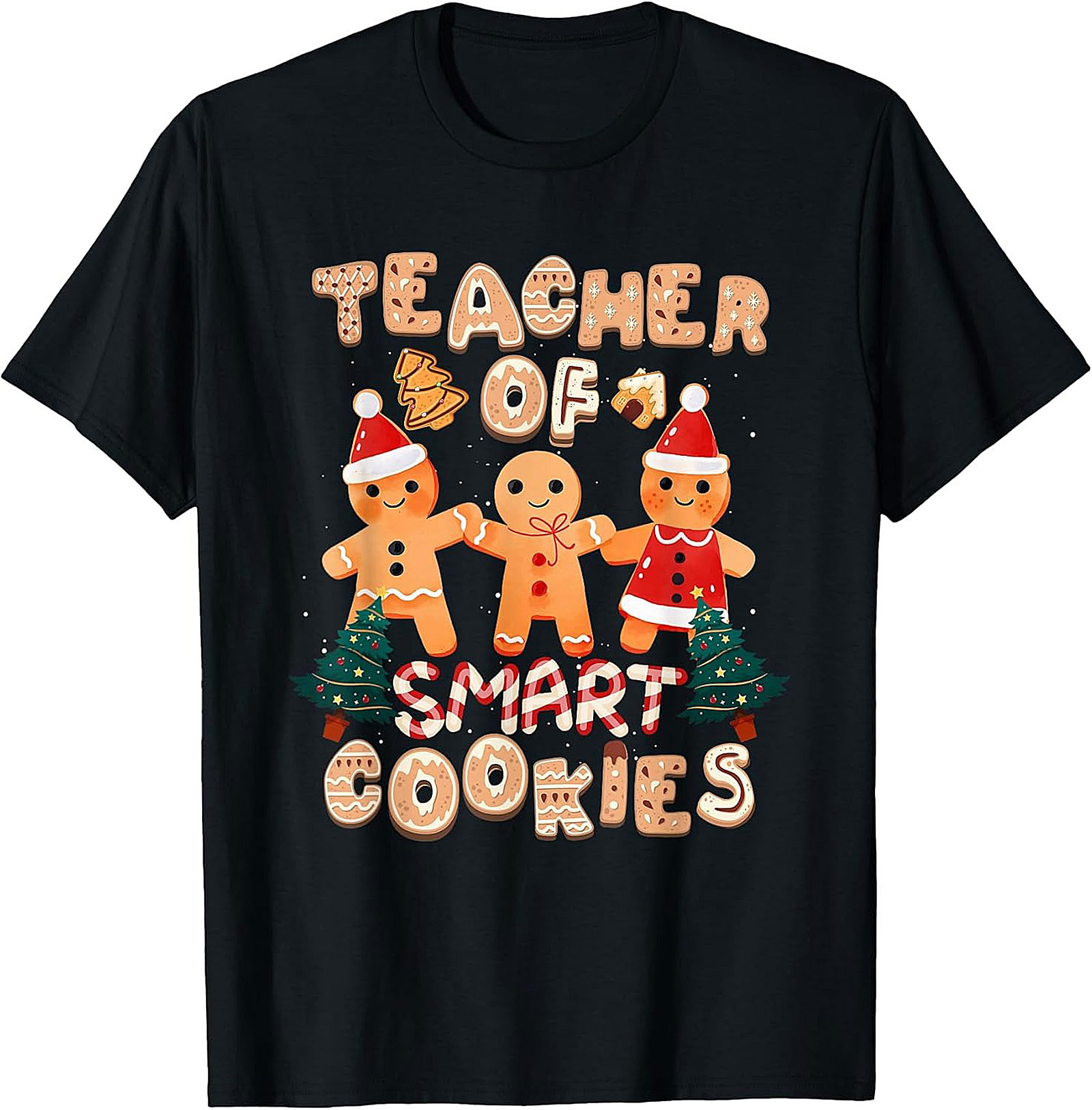 Funny Teacher of Smart Cookies Christmas T-shirt