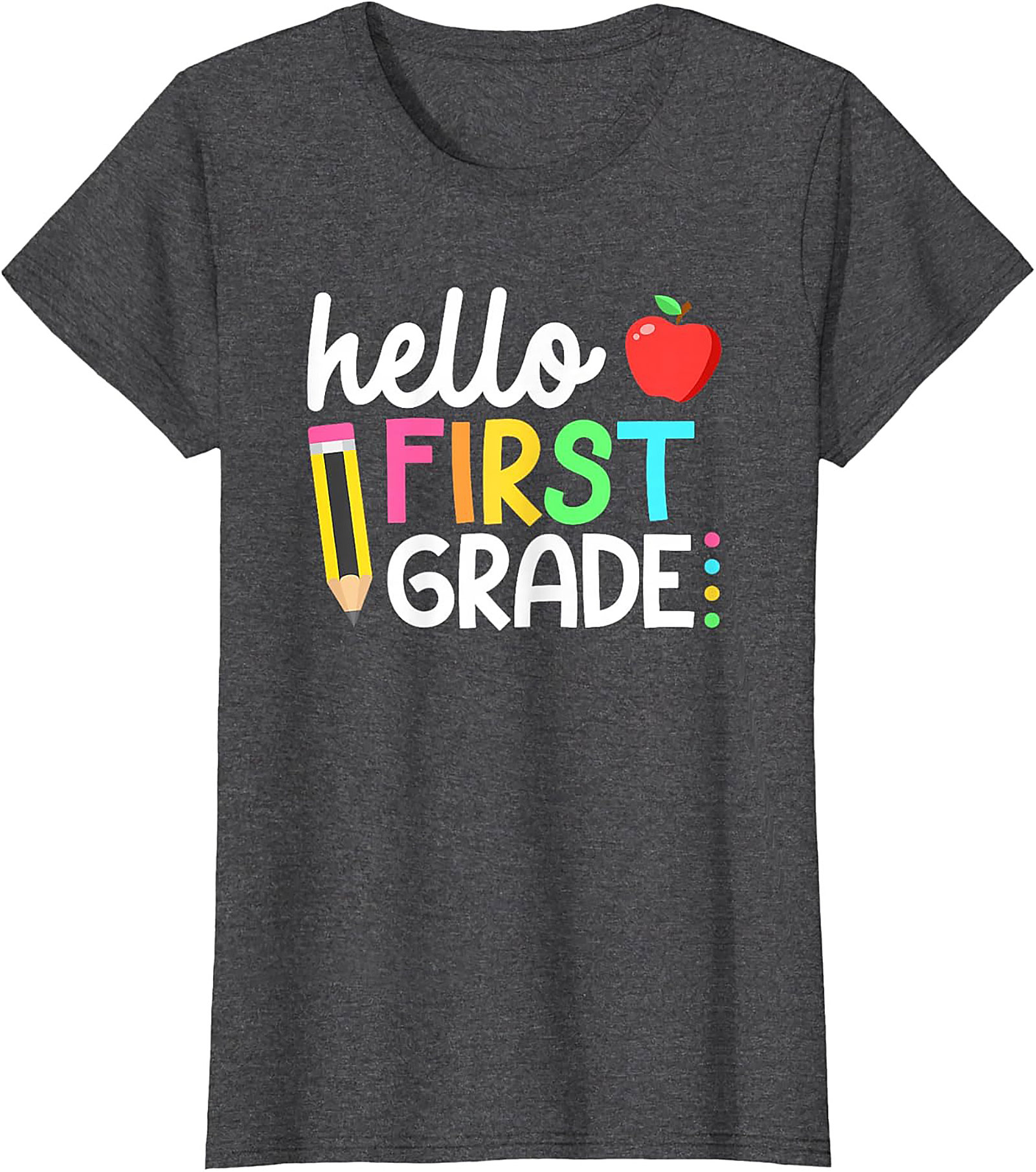 Hello First Grade T-Shirt | Back to School 1st Grade Student Tee