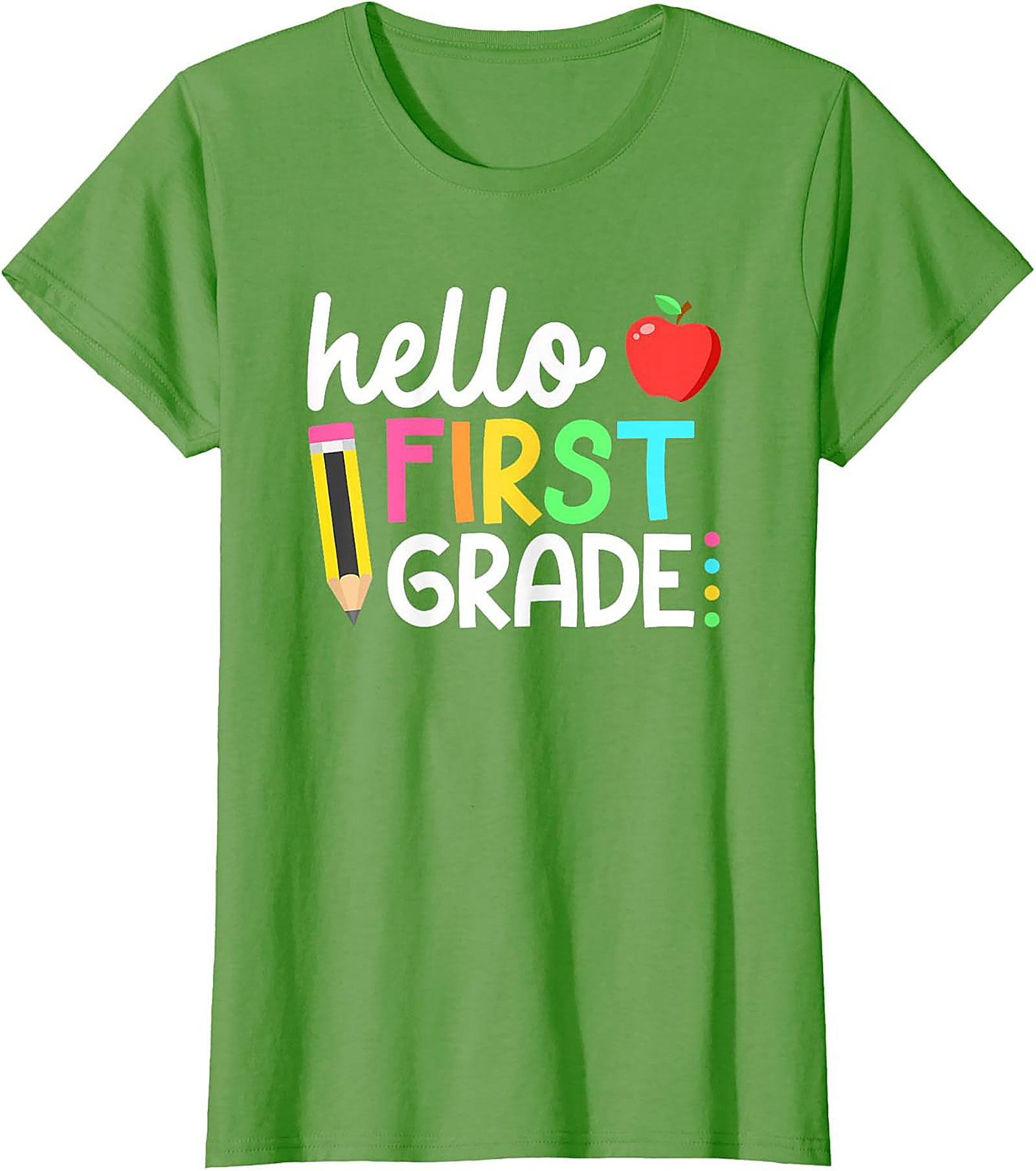 Hello First Grade T-Shirt | Back to School 1st Grade Student Tee